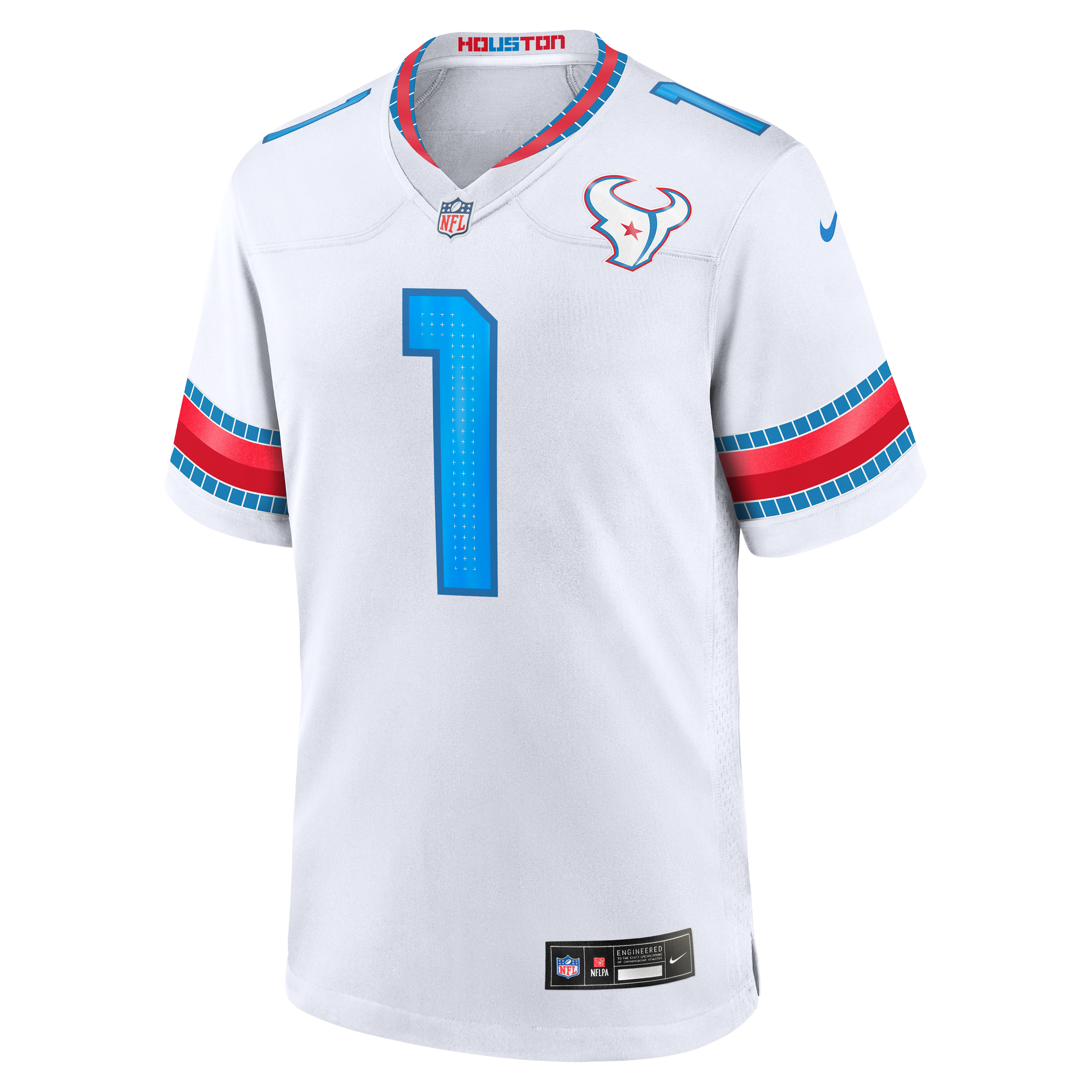 Men's Nike Tank Dell White Houston Texans 2026 Rivalries Collection Game Jersey
