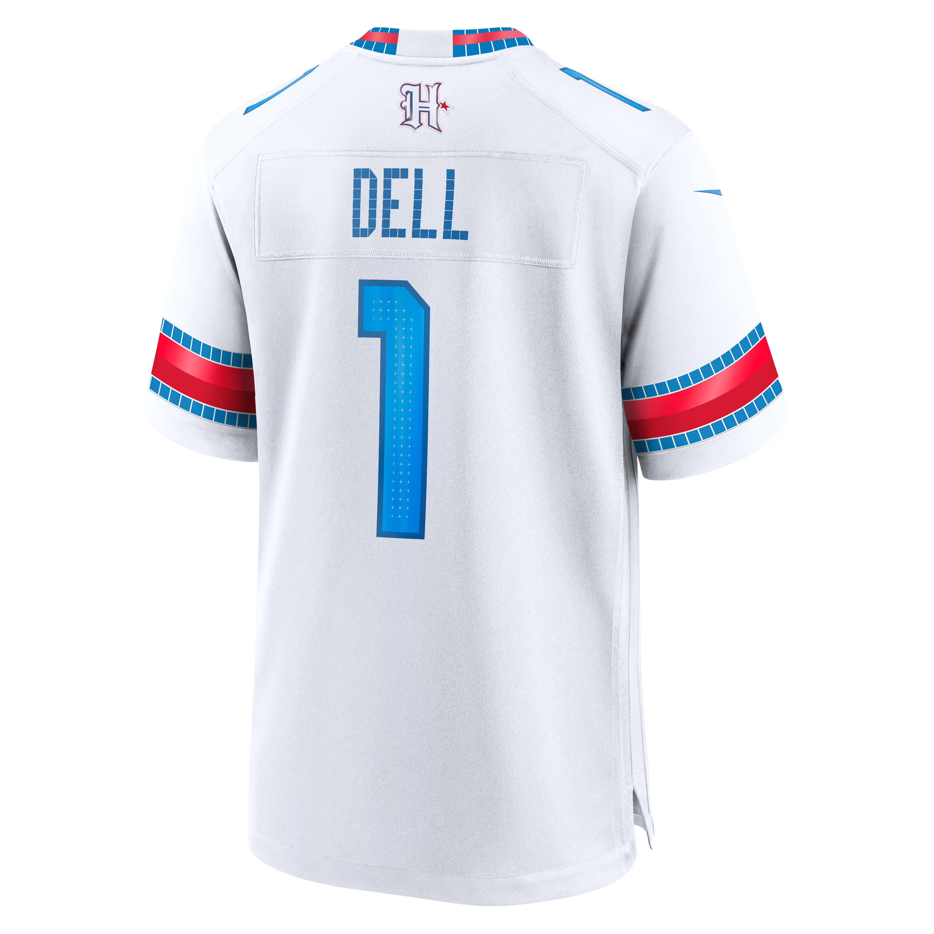 Men's Nike Tank Dell White Houston Texans 2026 Rivalries Collection Game Jersey