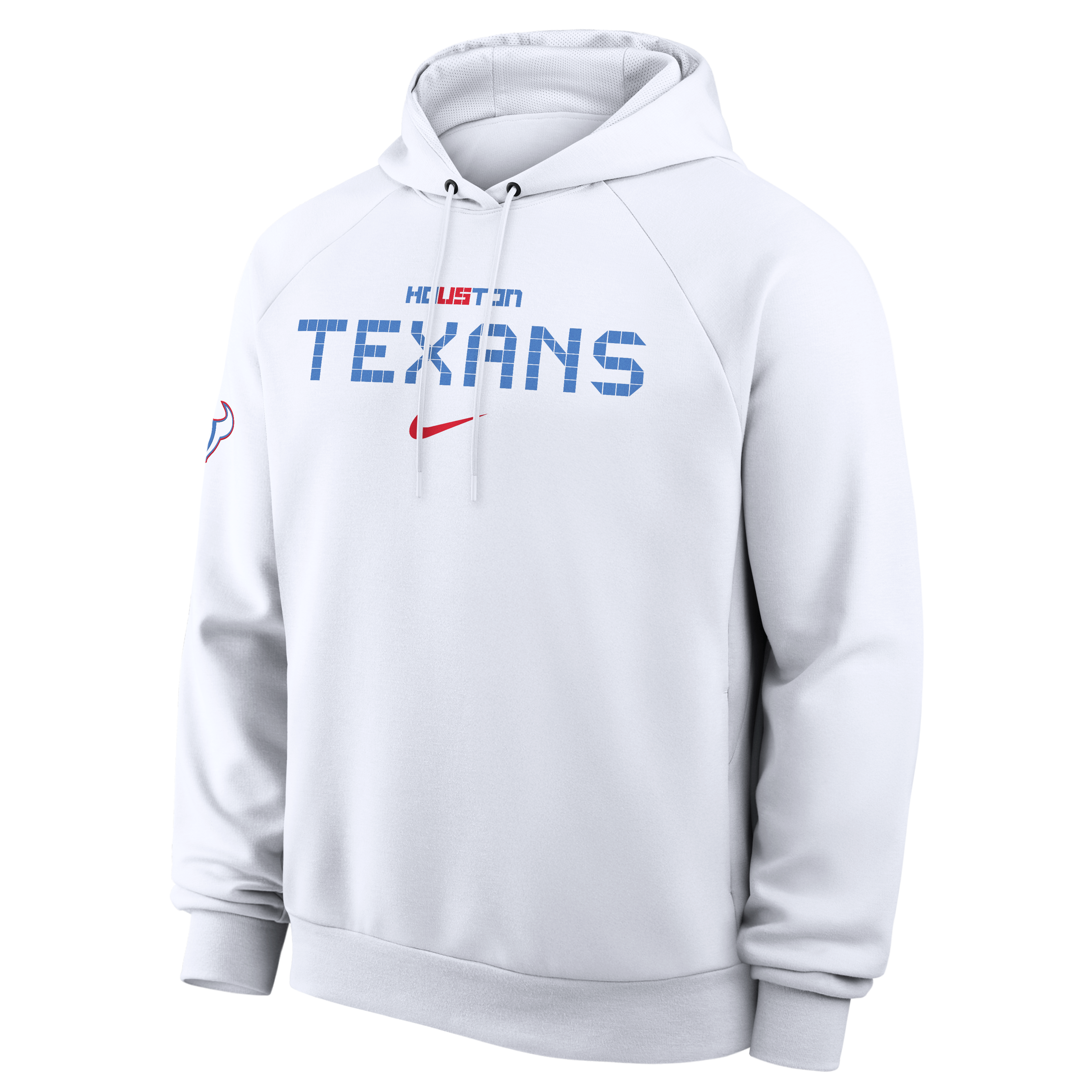 Men's Nike White Houston Texans 2026 Rivalries Collection Dri-FIT Pullover Hoodie