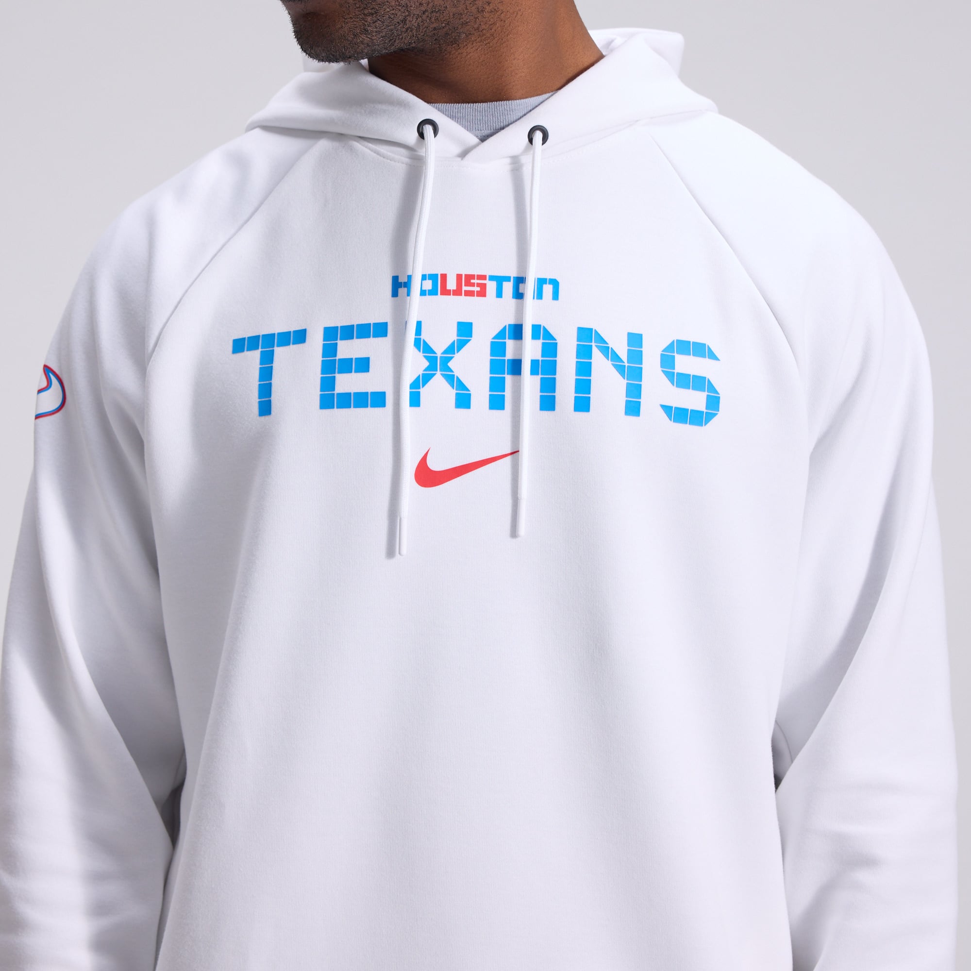Men's Nike White Houston Texans 2026 Rivalries Collection Dri-FIT Pullover Hoodie