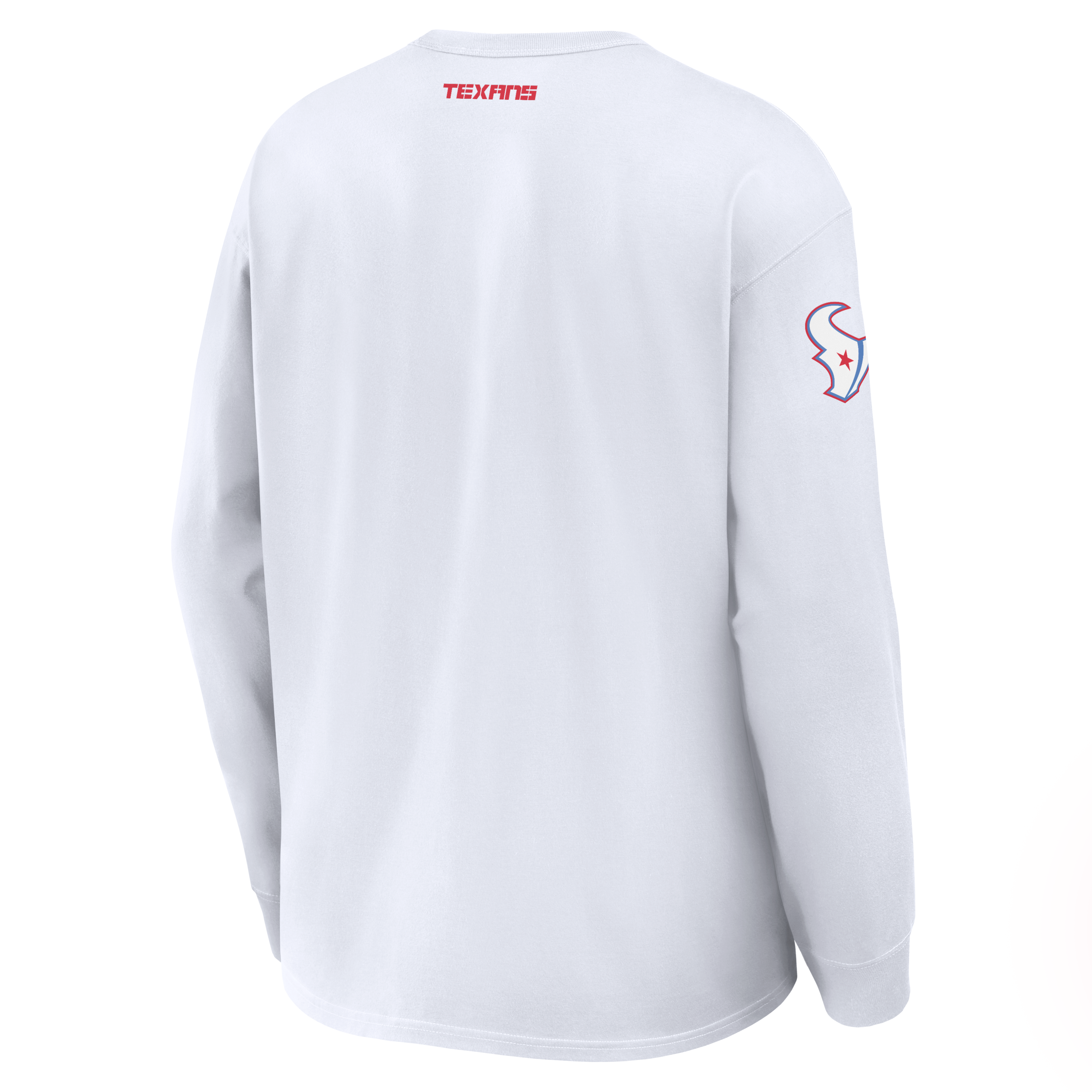 T-shirt à manches longues Nike Max90, collection Rivalries 2026, blanc, pour homme, Houston Texans