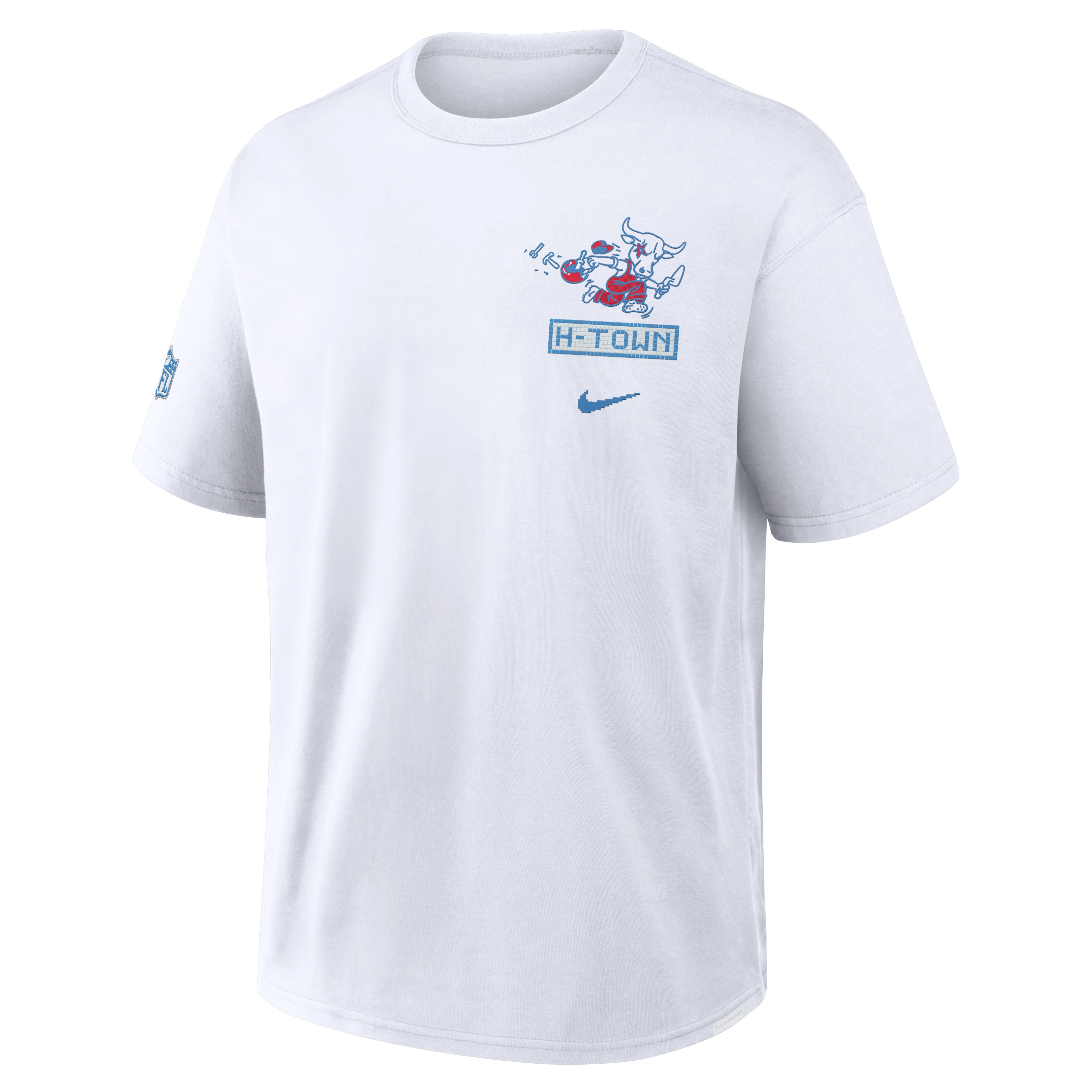 T-shirt Nike Max90 blanc pour homme, collection Houston Texans 2026 Rivalries