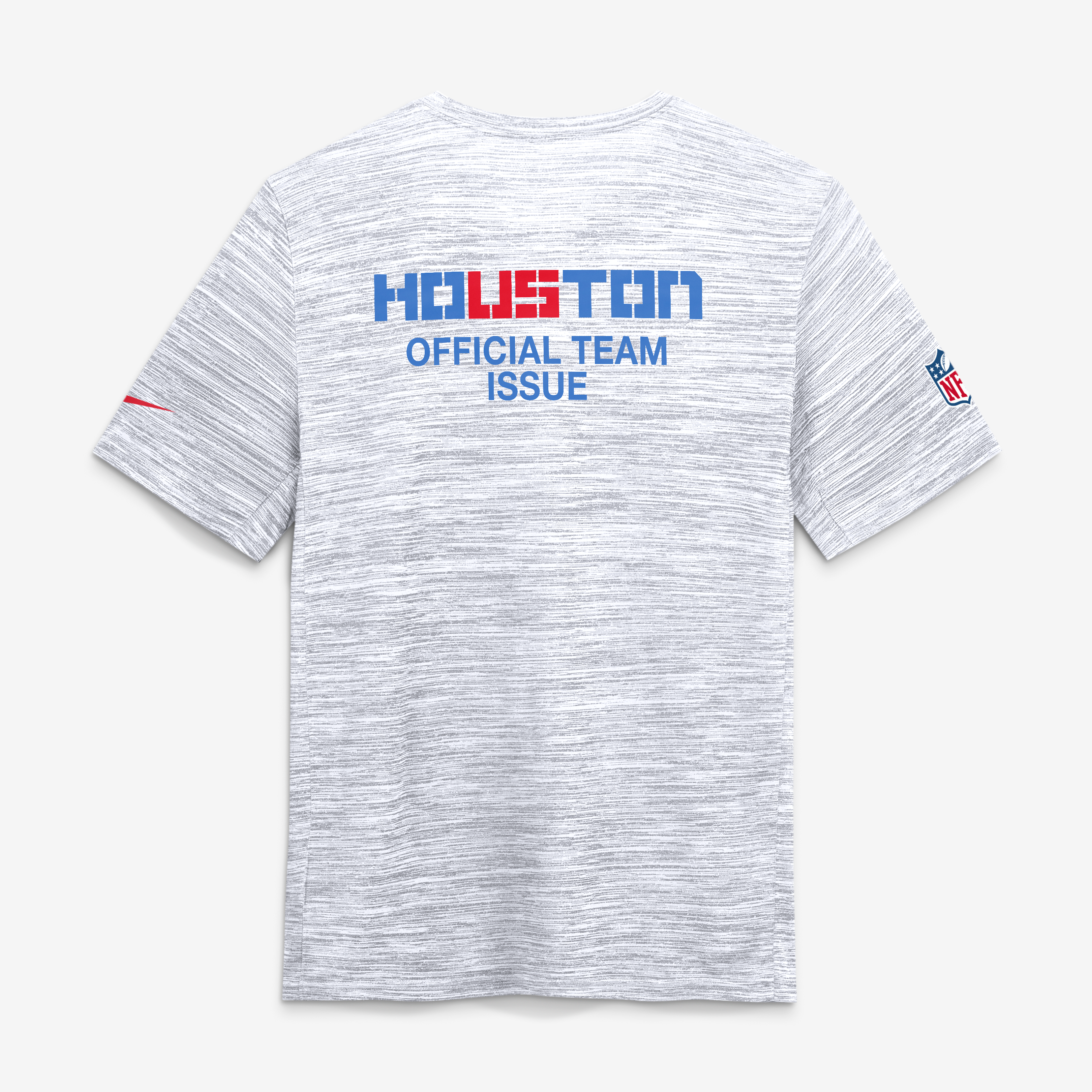 T-shirt Nike Sideline Velocity blanc pour homme, collection Houston Texans 2026 Rivalries