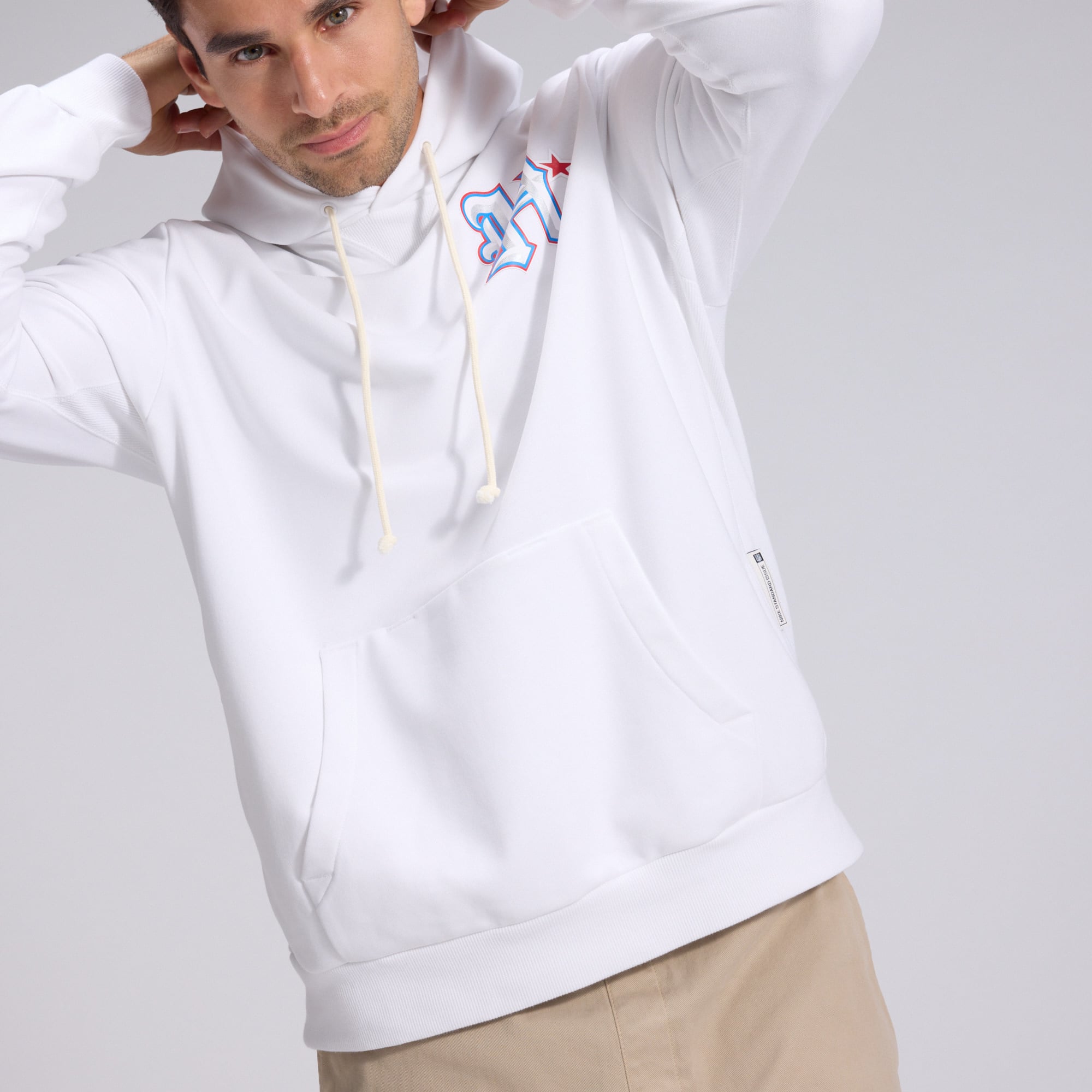 Men's Nike  White Houston Texans 2026 Rivalries Collection Standard Issue Sideline Pullover Hoodie