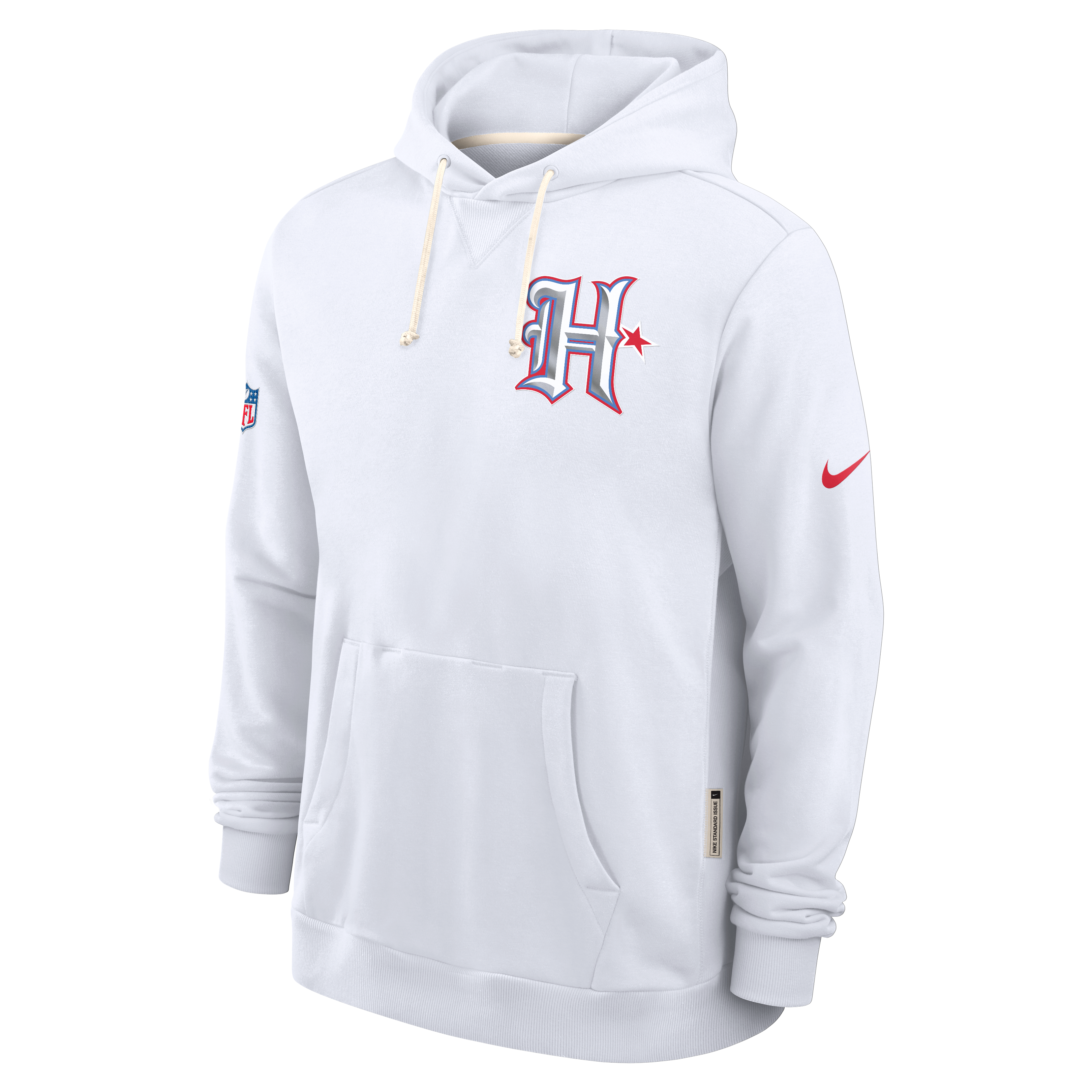 Men's Nike  White Houston Texans 2026 Rivalries Collection Standard Issue Sideline Pullover Hoodie