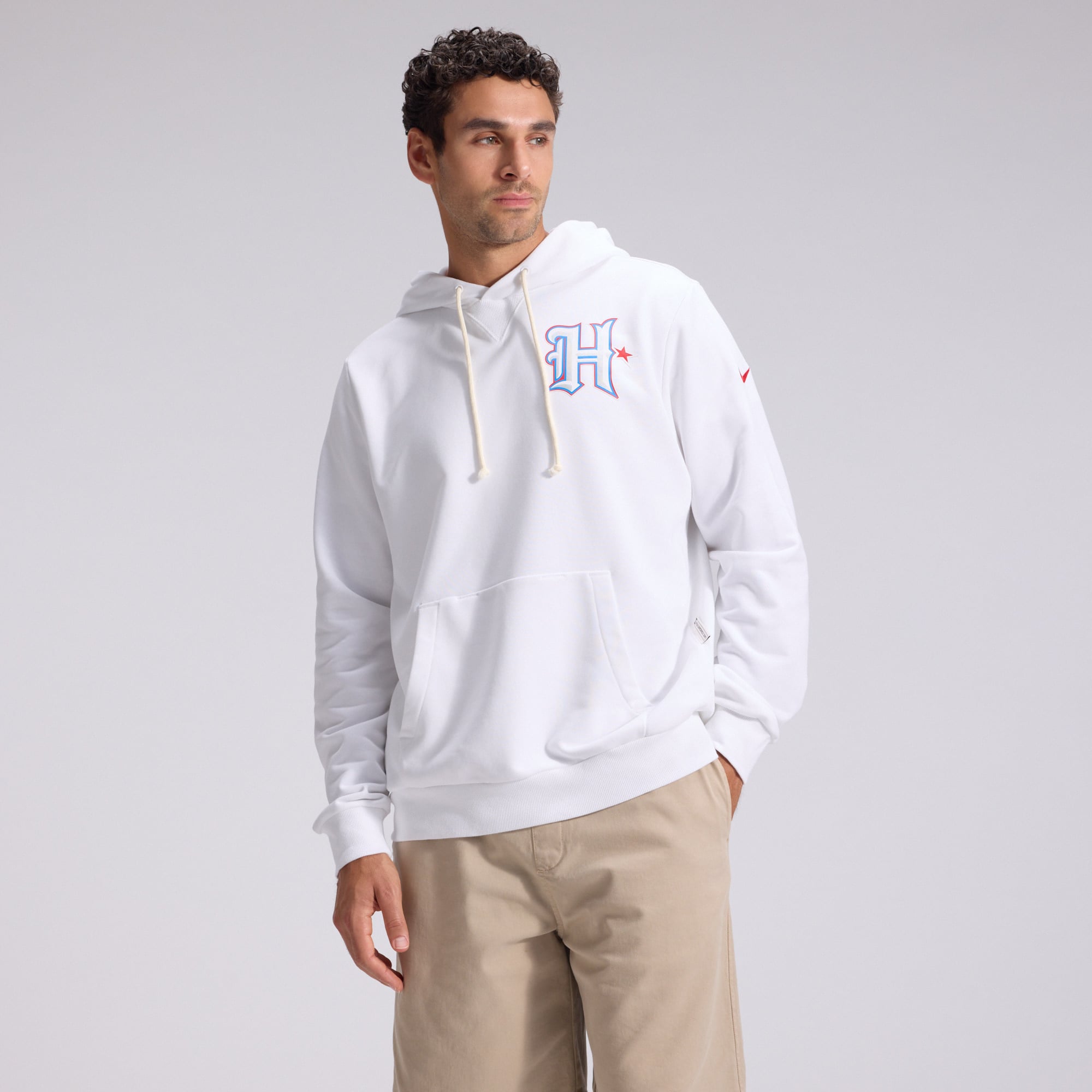 Men's Nike White Houston Texans 2026 Rivalries Collection Standard Issue Sideline Pullover Hoodie