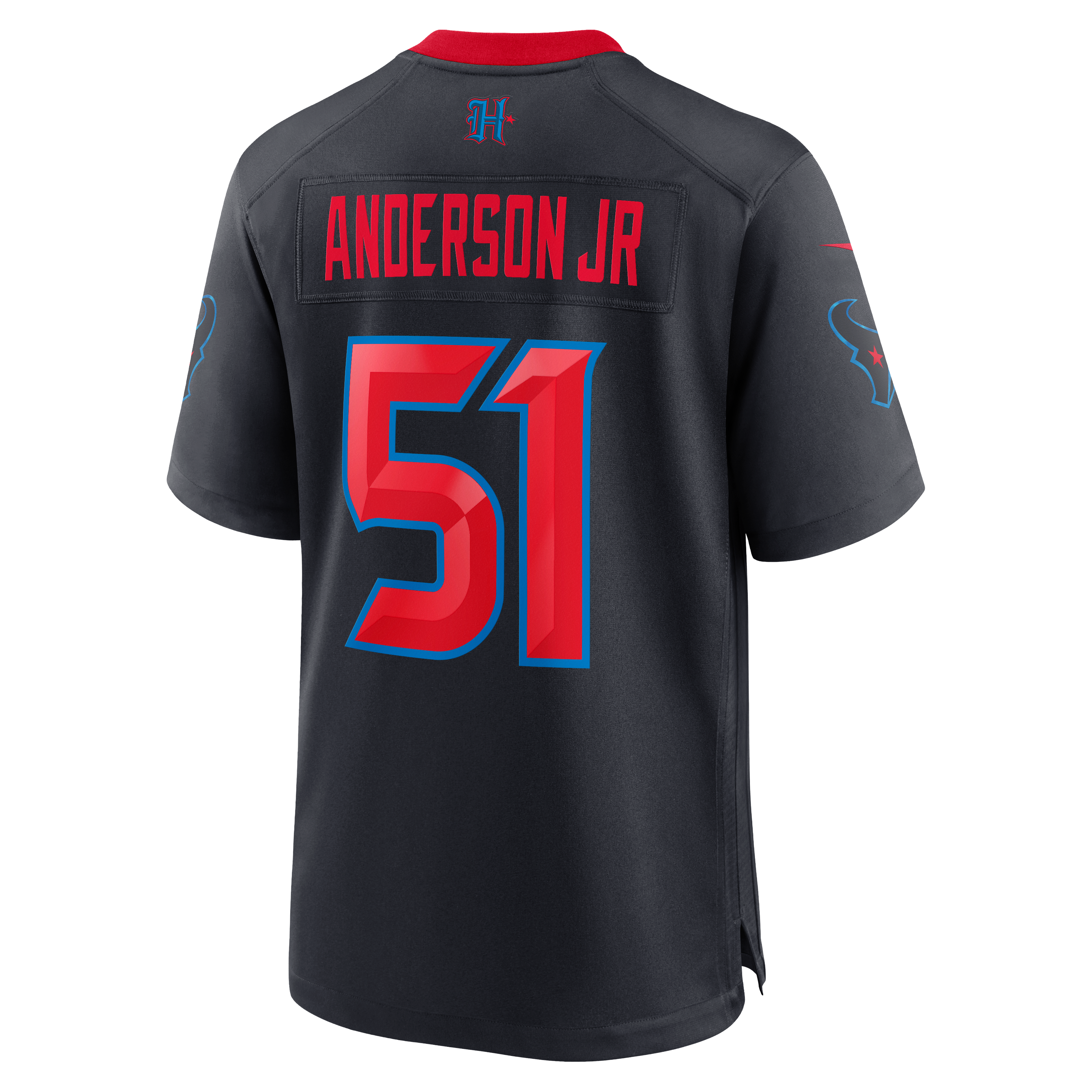 Maillot de match Nike Will Anderson Jr. bleu marine des Houston Texans, saison alternative 25