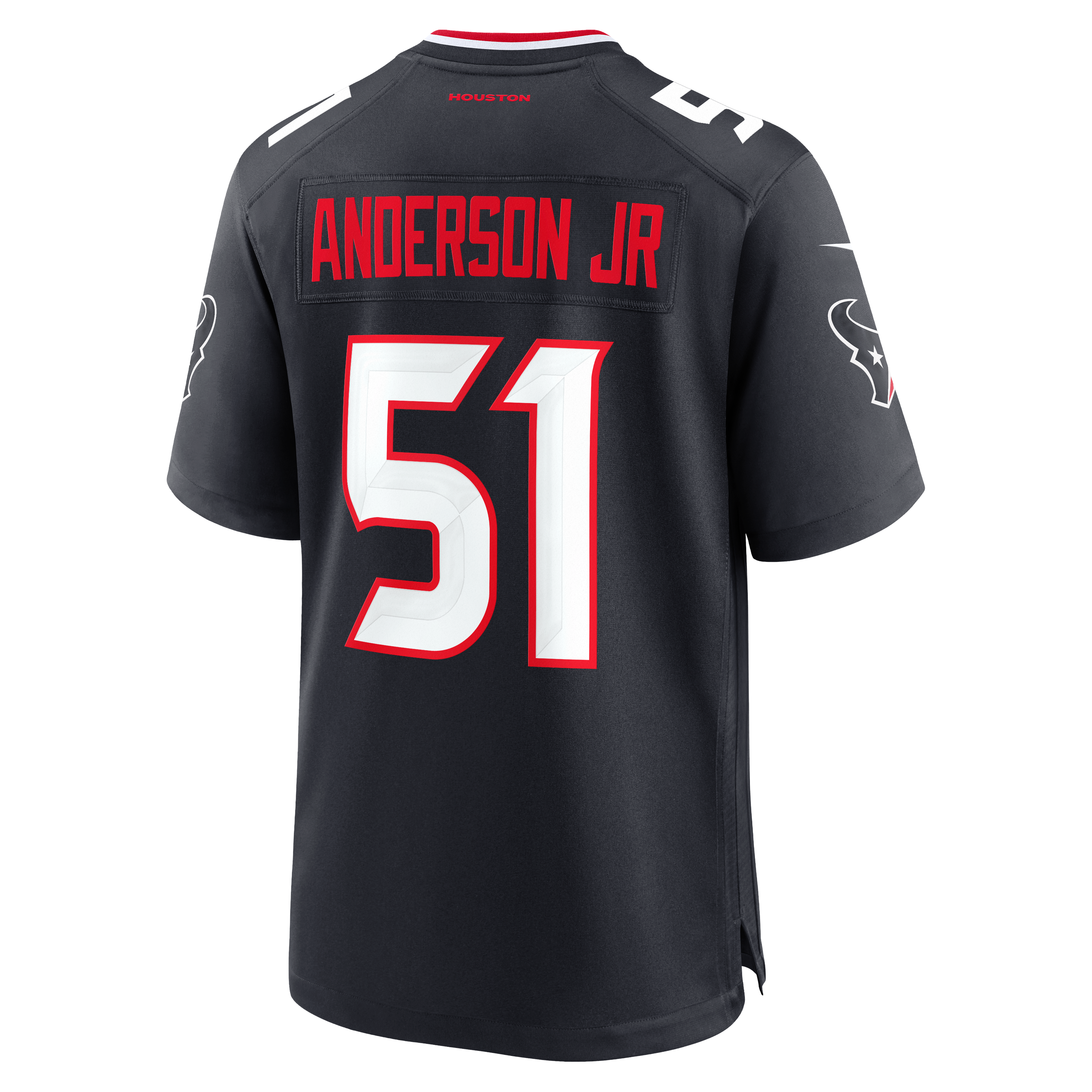 Maillot de match Nike Will Anderson Jr. bleu marine des Houston Texans pour la 25e saison (homme)