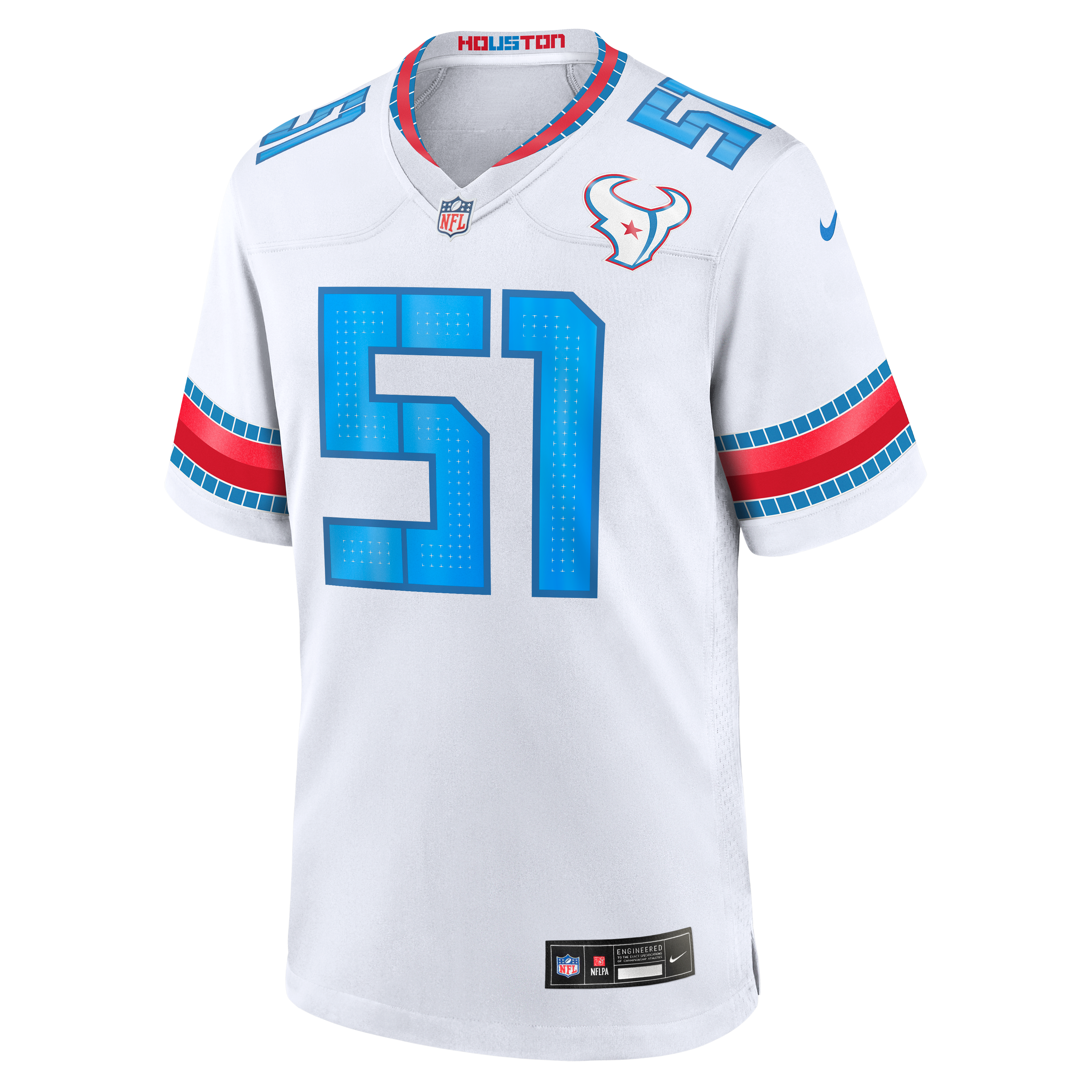 Men's Nike Will Anderson Jr. White Houston Texans 2026 Rivalries Collection Game Jersey