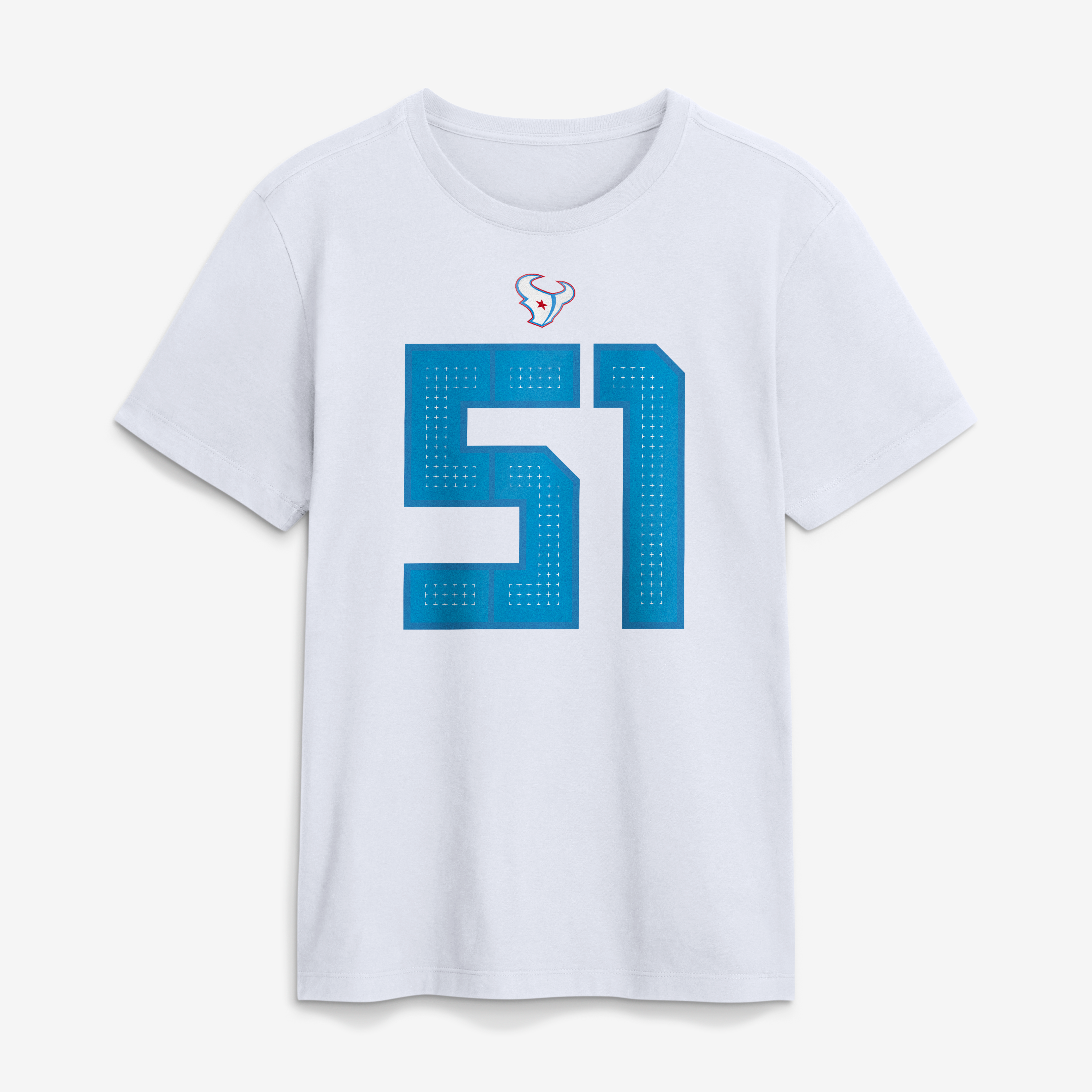 Men's Nike Will Anderson Jr. White Houston Texans 2026 Rivalries Collection Player Name & Number T-Shirt
