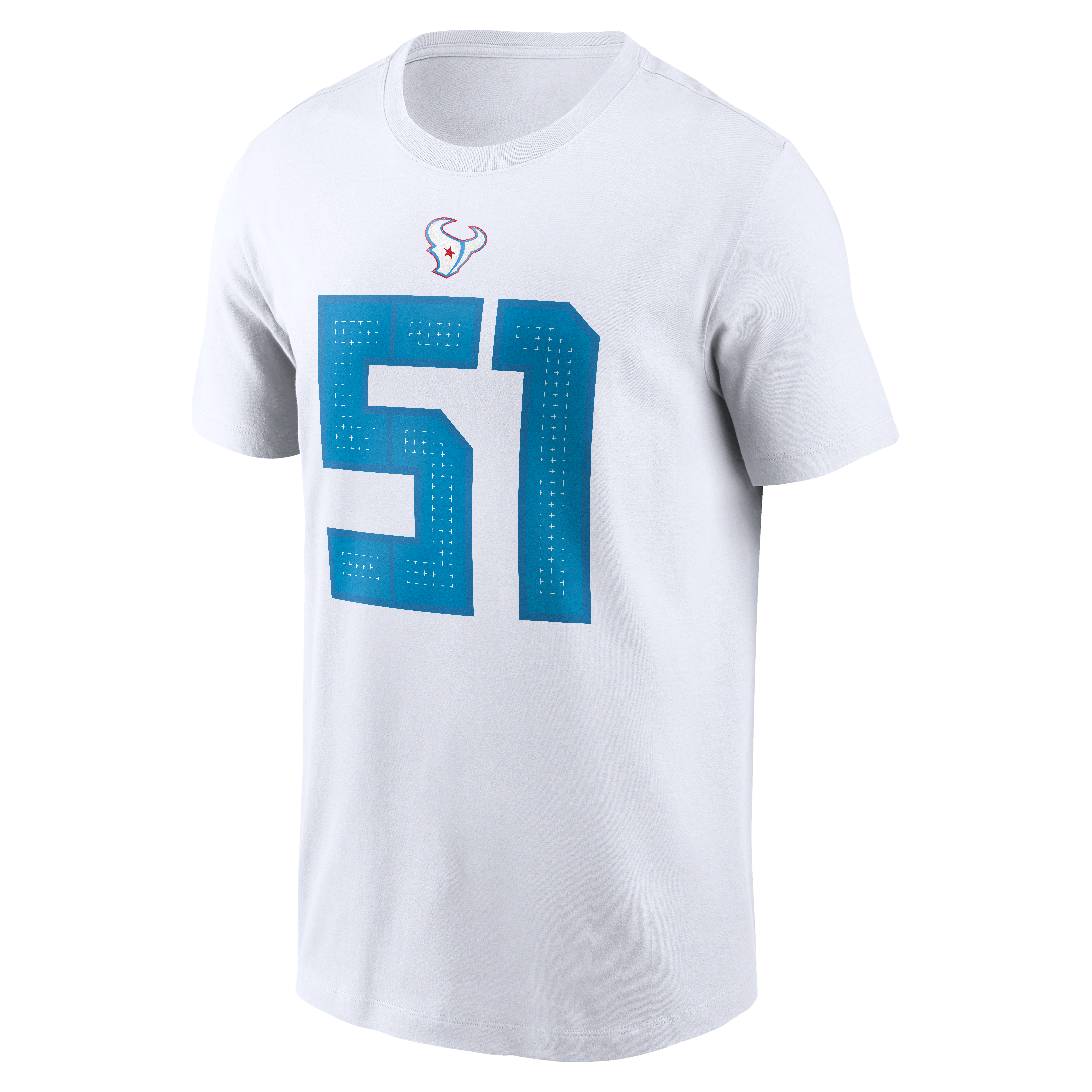 Men's Nike Will Anderson Jr. White Houston Texans 2026 Rivalries Collection Player Name & Number T-Shirt