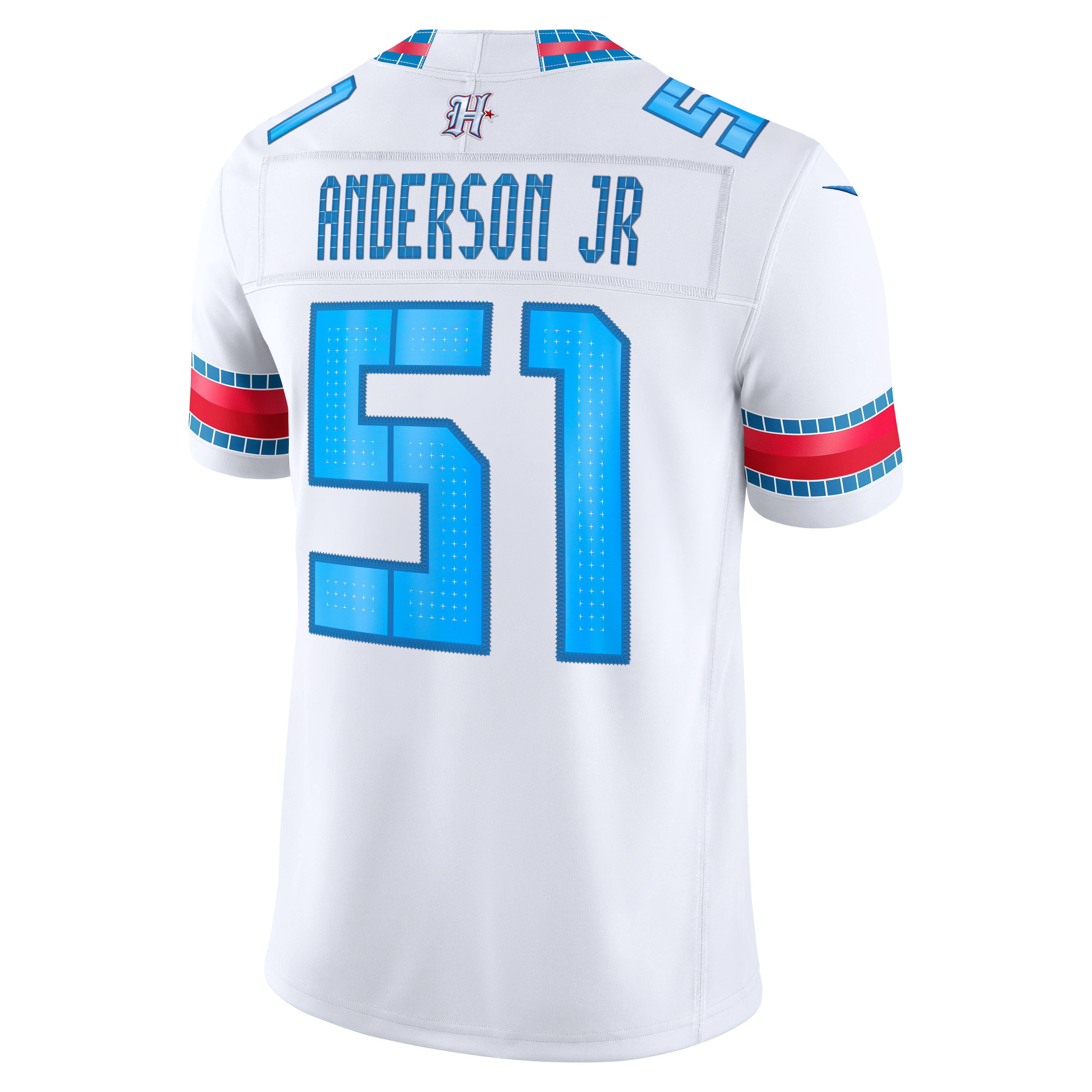 Men's Nike Will Anderson Jr. White Houston Texans 2026 Rivalries Collection Stitched Limited Jersey