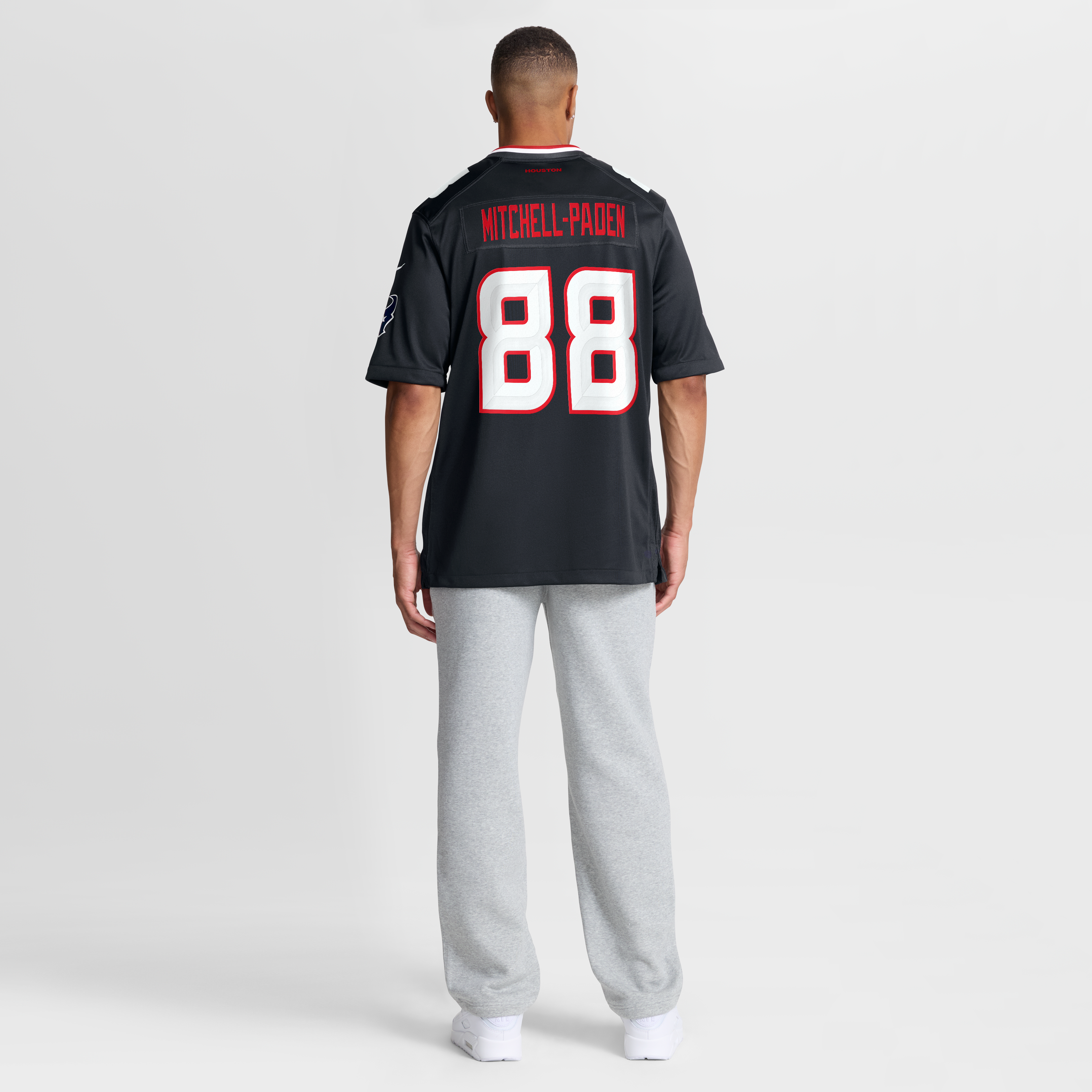 Men's Nike Zaire Mitchell-Paden Navy Houston Texans Team Game Jersey