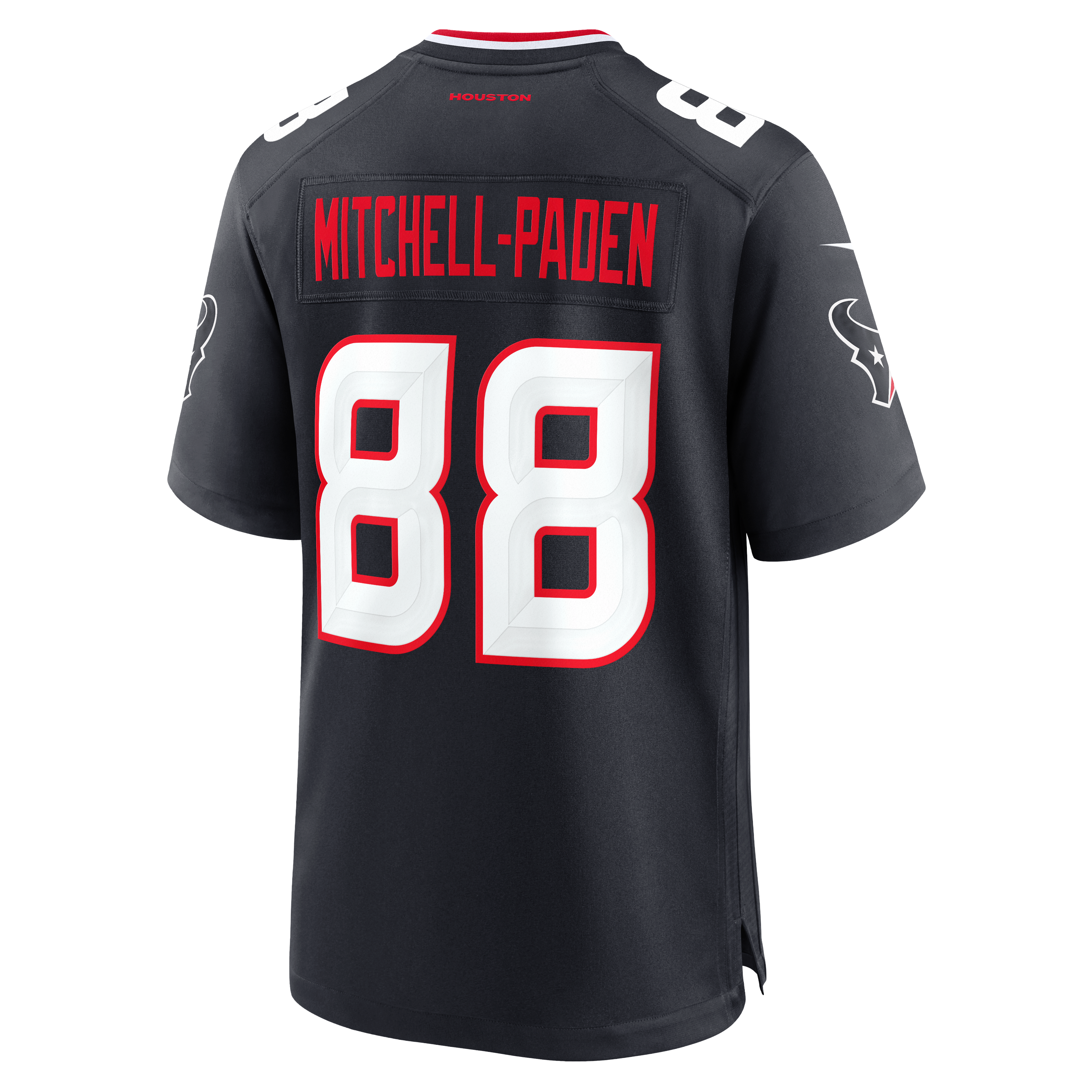 Men's Nike Zaire Mitchell-Paden Navy Houston Texans Team Game Jersey