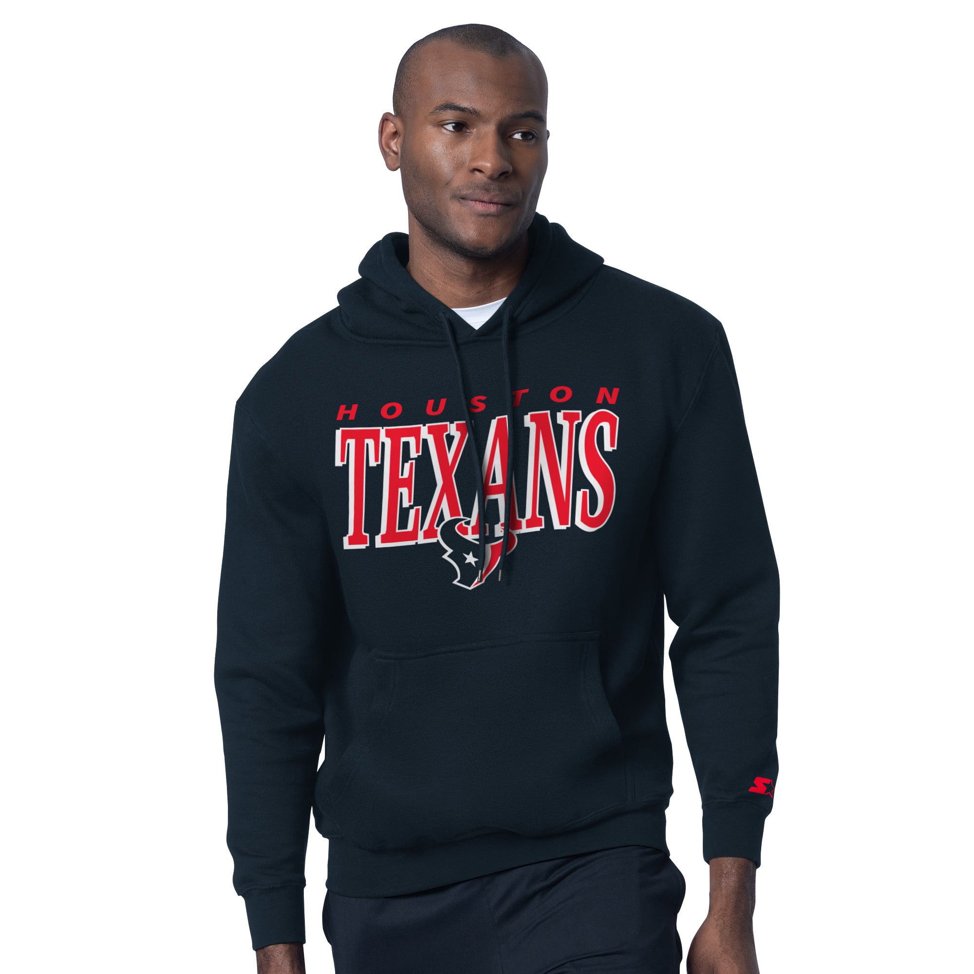 Ensemble t-shirt et sweat à capuche Starter bleu marine avec logo des Houston Texans pour homme