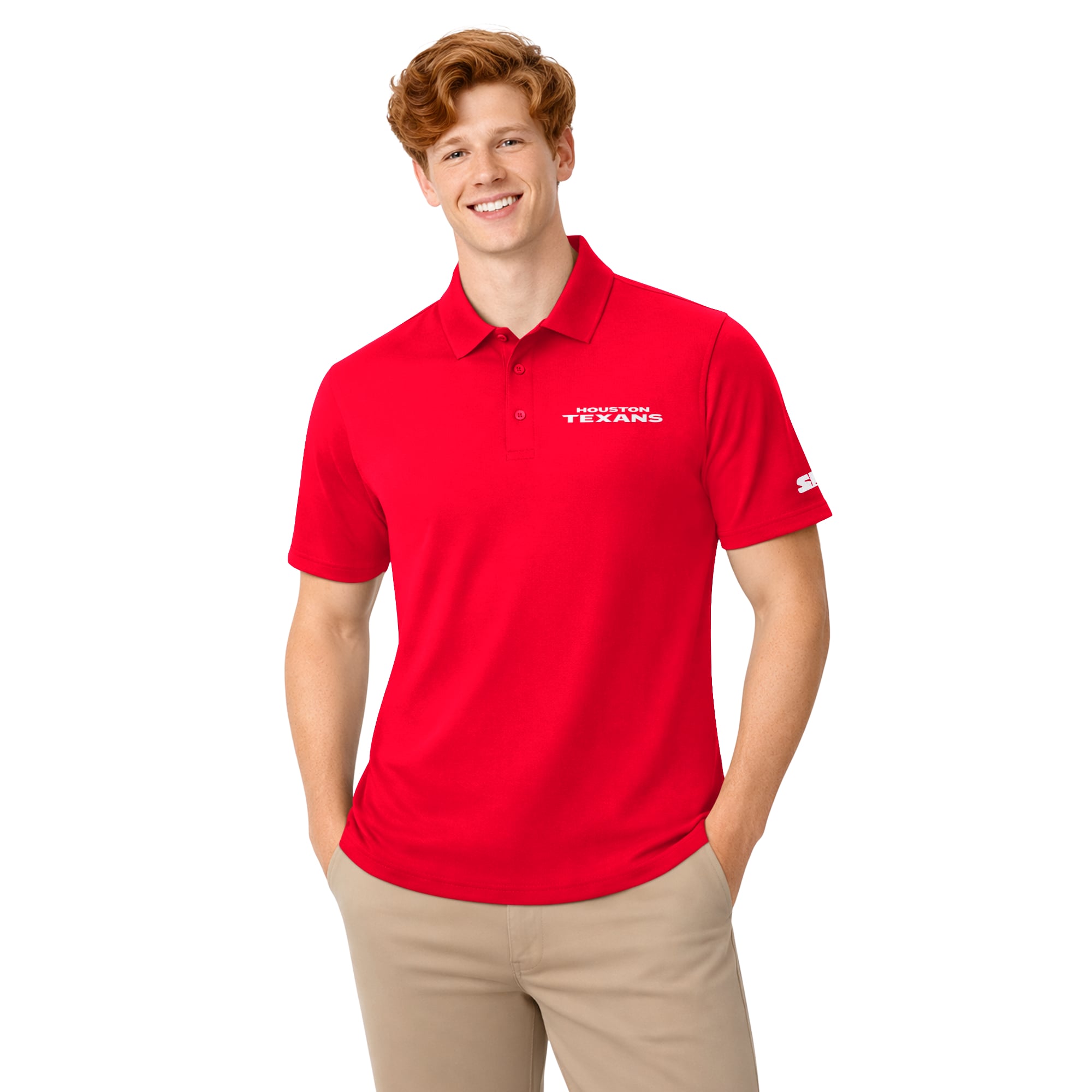 Ensemble de deux polos à logo Starter bleu marine/rouge Houston Texans pour homme