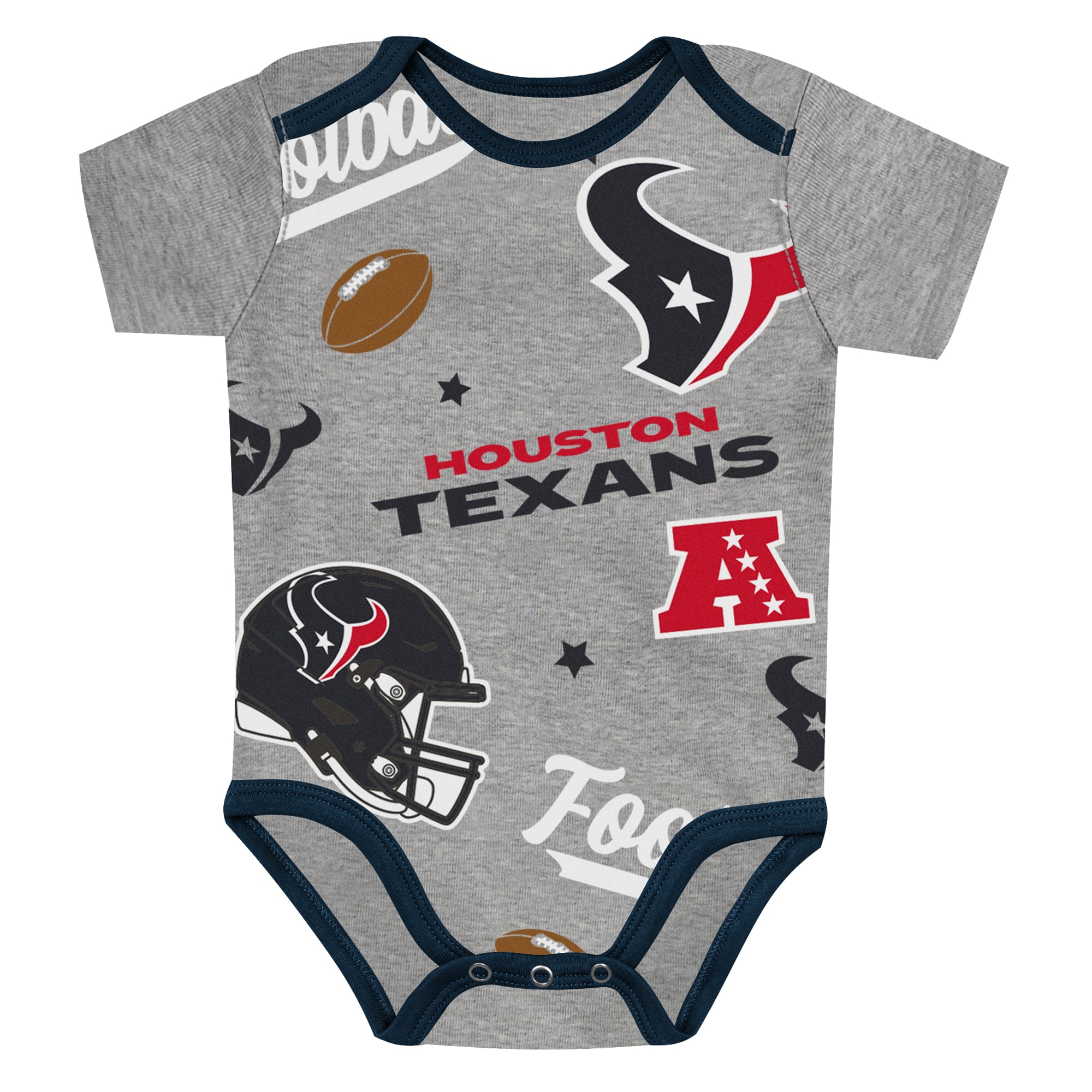 Newborn Outerstuff Houston Texans First Round Pick Three-Piece Bodysuit Set