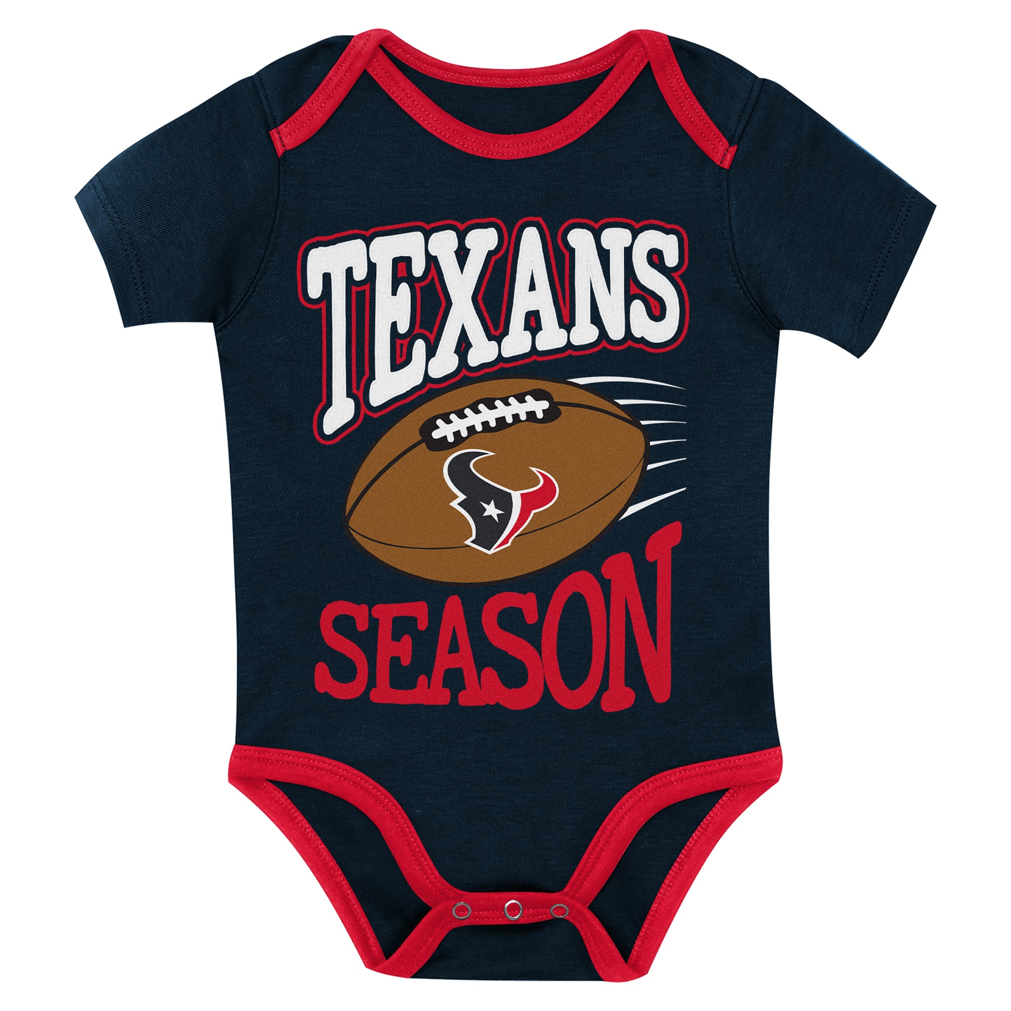 Newborn Outerstuff Houston Texans First Round Pick Three-Piece Bodysuit Set