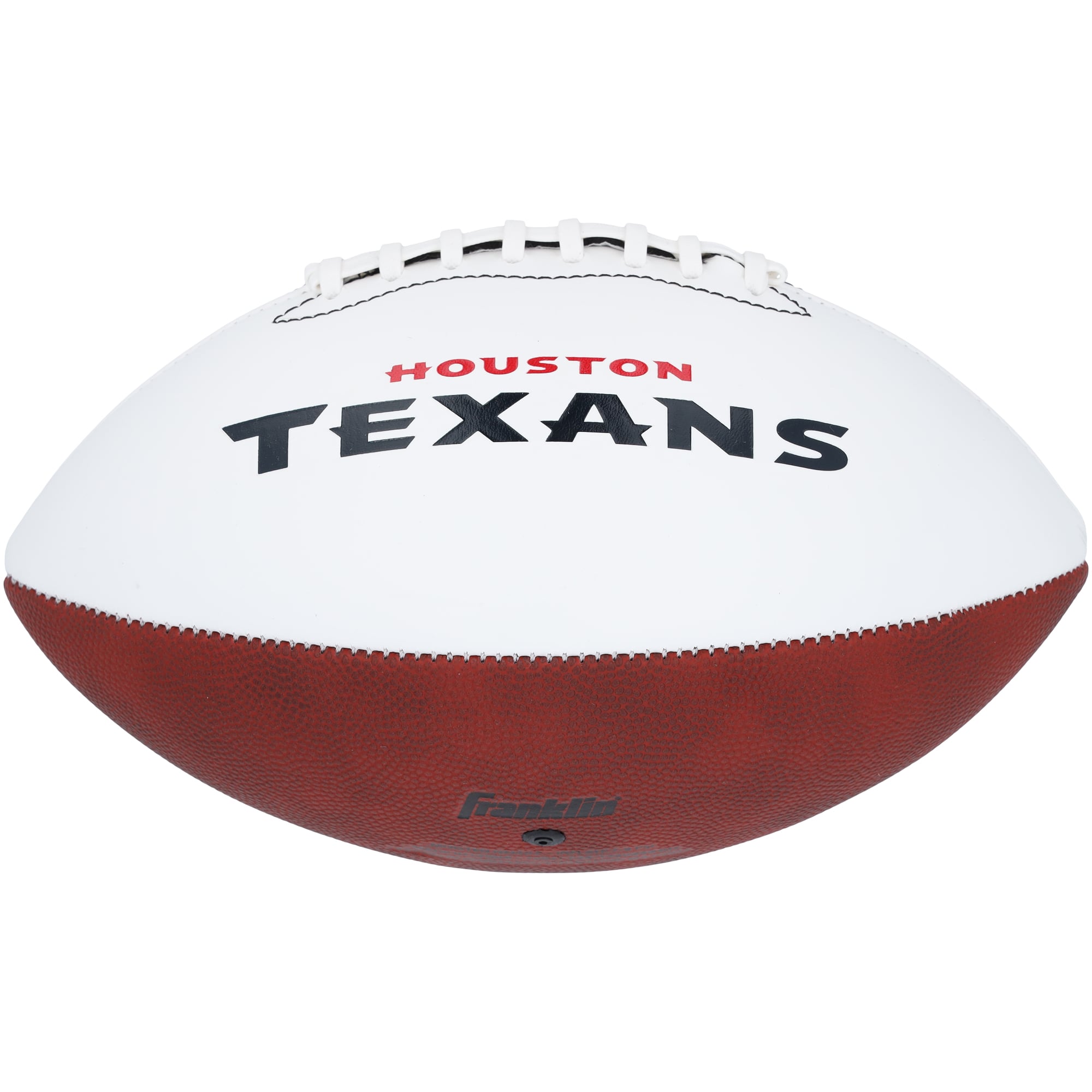 Ballon de football Franklin White Panel autographié par Nico Collins des Houston Texans