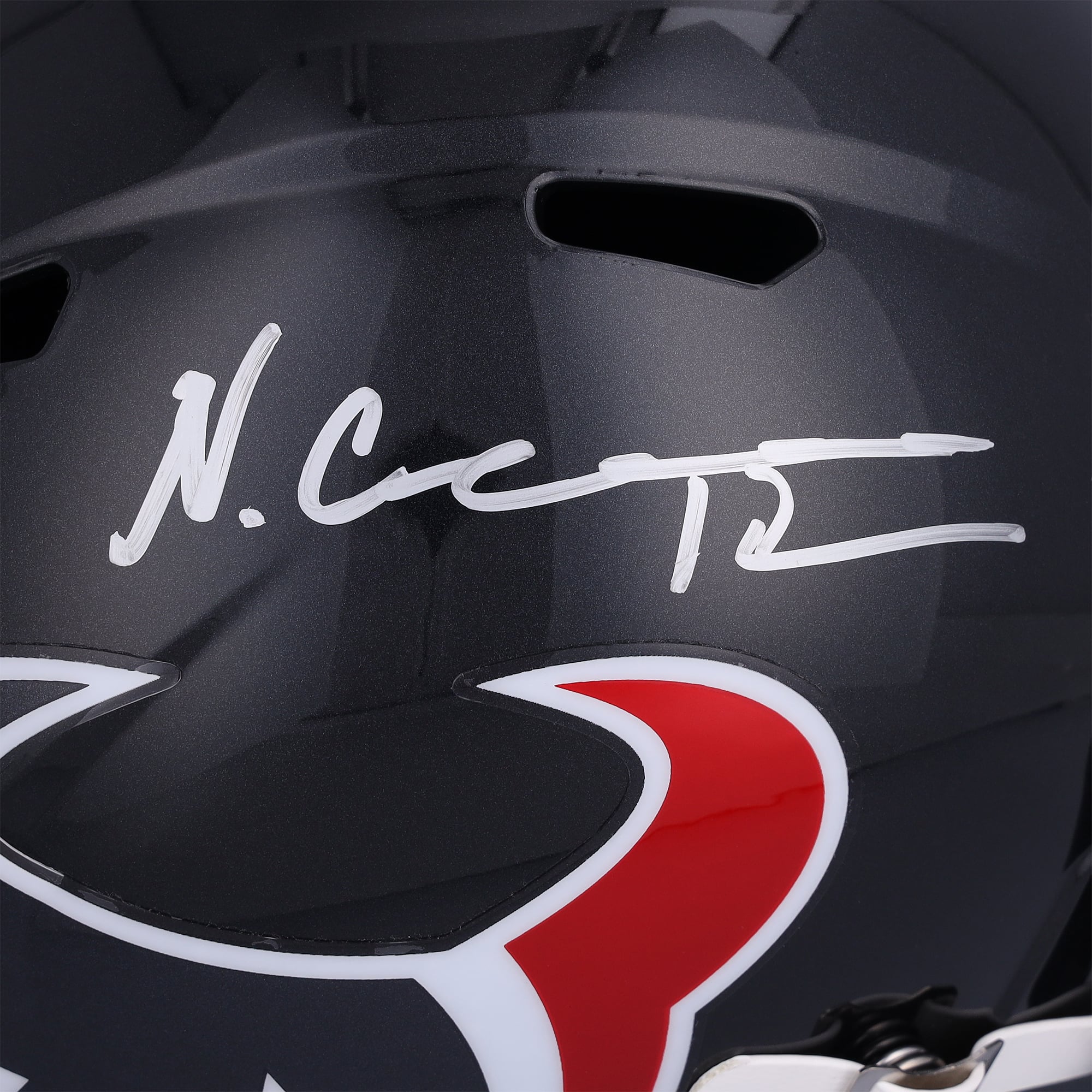 Casque réplique autographié Riddell Speed ​​de Nico Collins par les Houston Texans