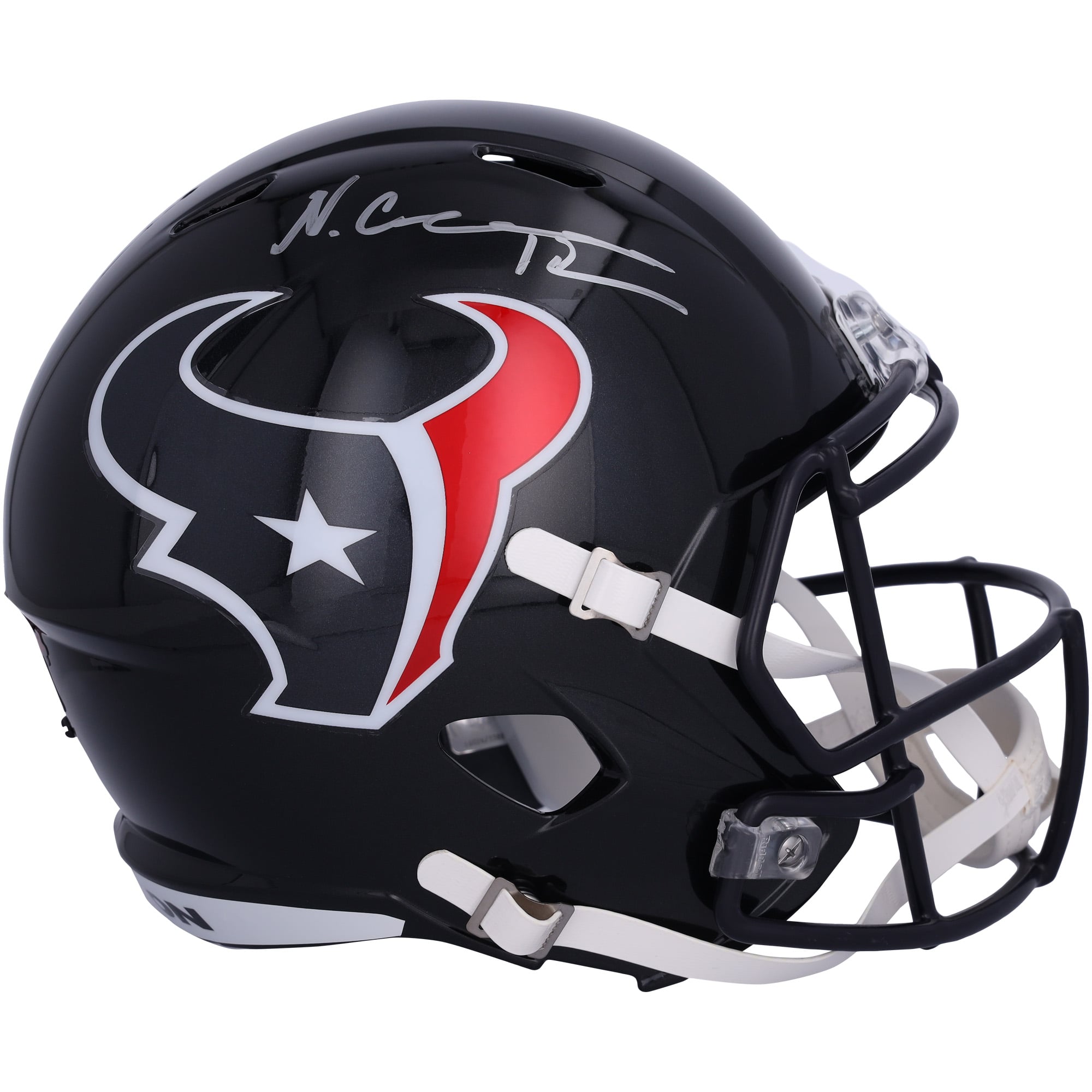 Casque réplique autographié Riddell Speed ​​de Nico Collins par les Houston Texans
