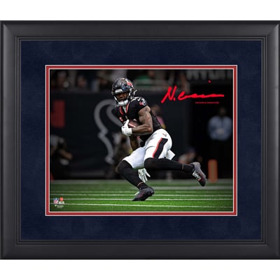 Nico Collins Houston Texans Facsimile Signature Fanatics Authentic Framed 11" x 14" Spotlight Photograph