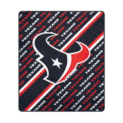 Houston Texans Pegasus 60" x 70" Diagonal Lined Wordmark Ultra Soft Blanket