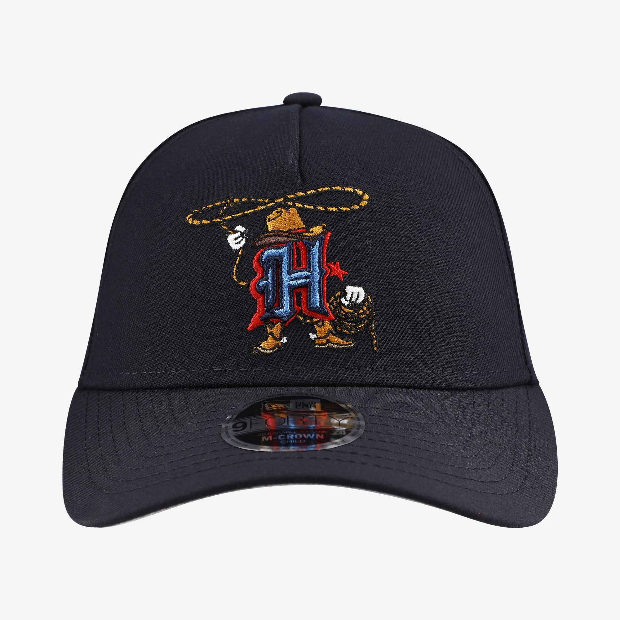 Casquette ajustable New Era bleu marine Houston Texans 9FORTY M-Crown A-Frame pour enfants d'âge préscolaire