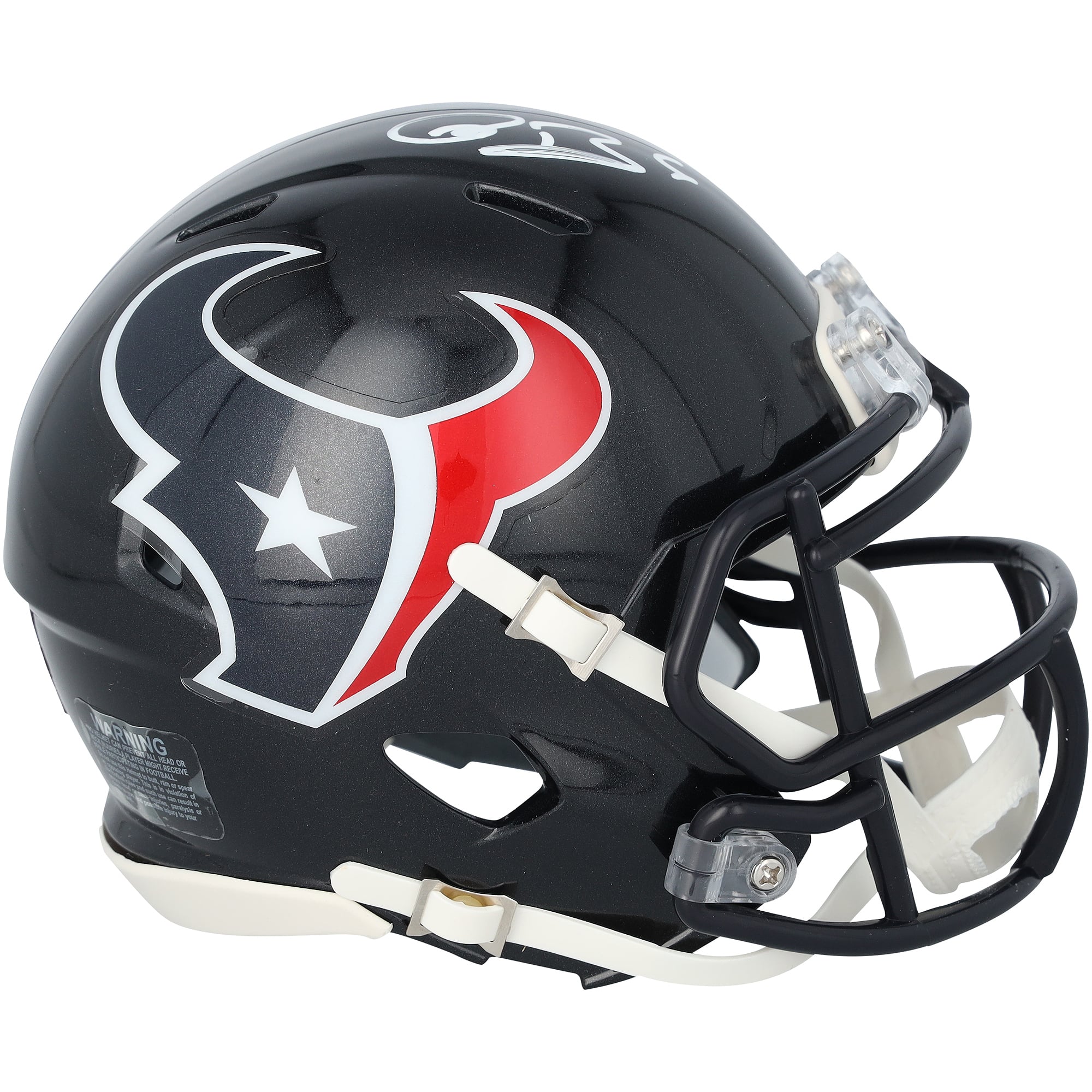 Mini-casque Riddell Speed ​​autographié par Reed Blankenship des Houston Texans