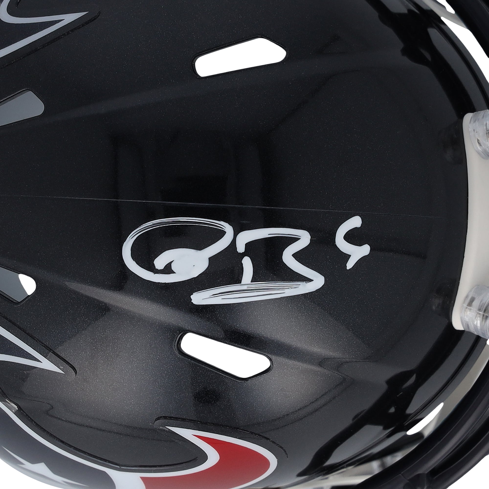 Mini-casque Riddell Speed ​​autographié par Reed Blankenship des Houston Texans