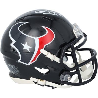 Reed Blankenship Houston Texans Autographed Fanatics Authentic Riddell Speed Mini Helmet