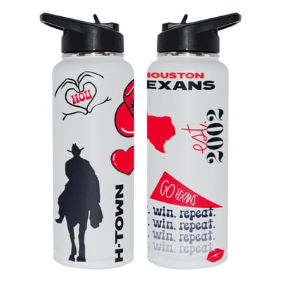 Houston Texans The Memory Company 34oz. Loco Stainless Steel Quencher Bottle