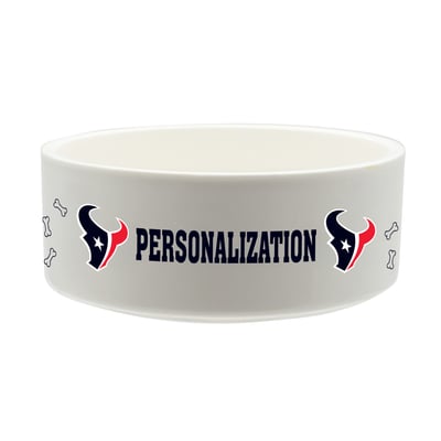 Houston Texans The Memory Company 35oz. Personalized Ceramic Pet Bowl