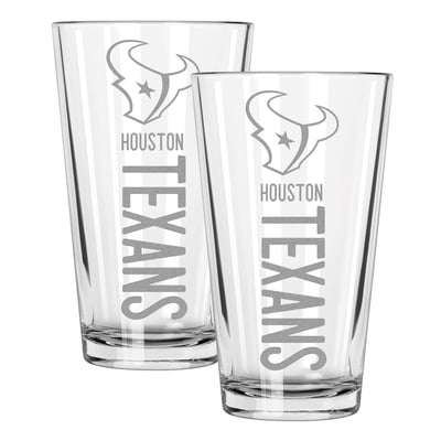 Houston Texans The Memory Company Two-Piece 16oz. Pinnacle Pint Glass Set