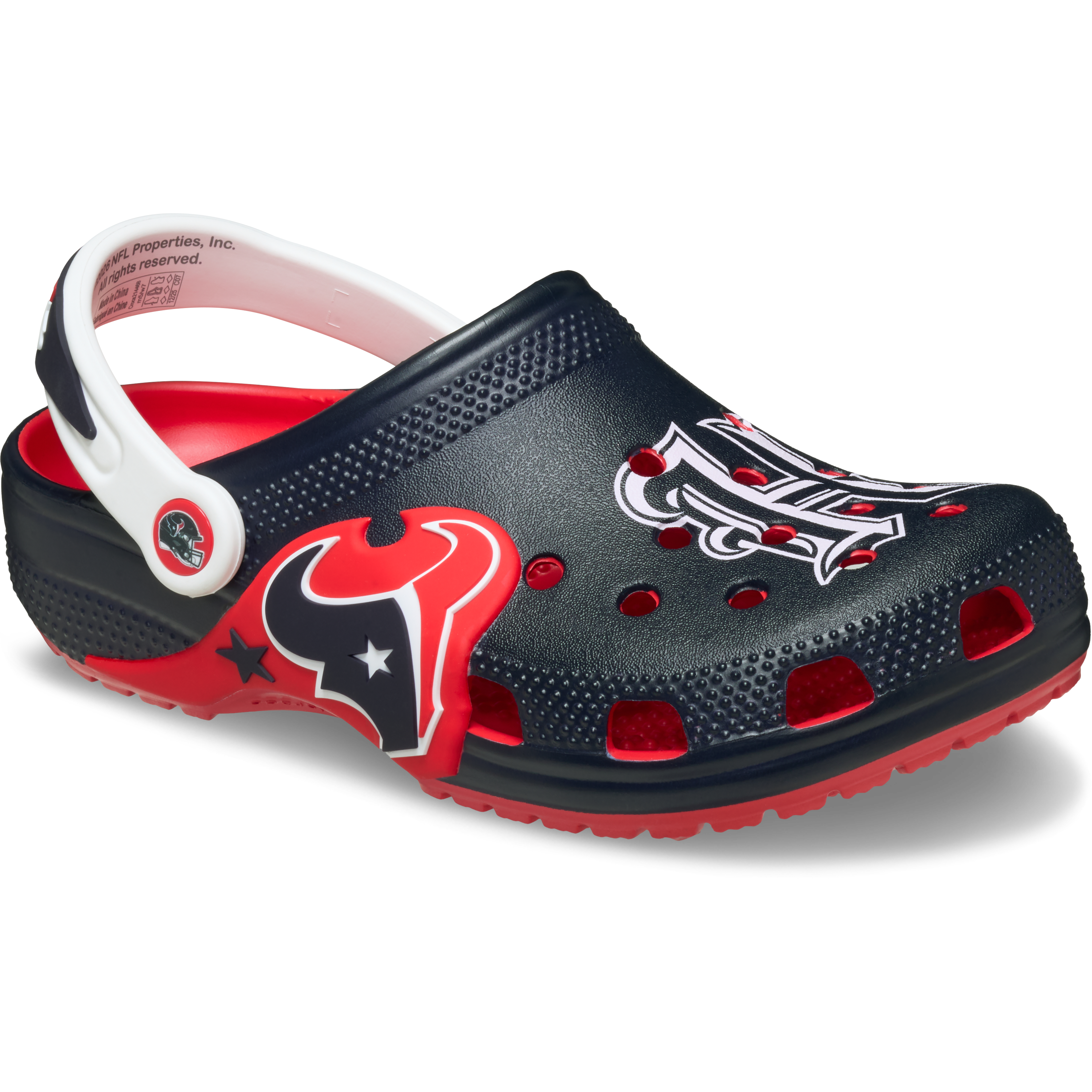 Unisex Crocs Navy Houston Texans Classic Clog