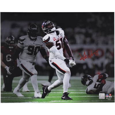 Will Anderson Jr. Houston Texans Autographed Fanatics Authentic 16" x 20" Sack Celebration Spotlight Photograph