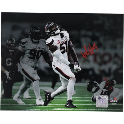 Will Anderson Jr. Houston Texans Autographed Fanatics Authentic 8" x 10" Sack Celebration Spotlight Photograph