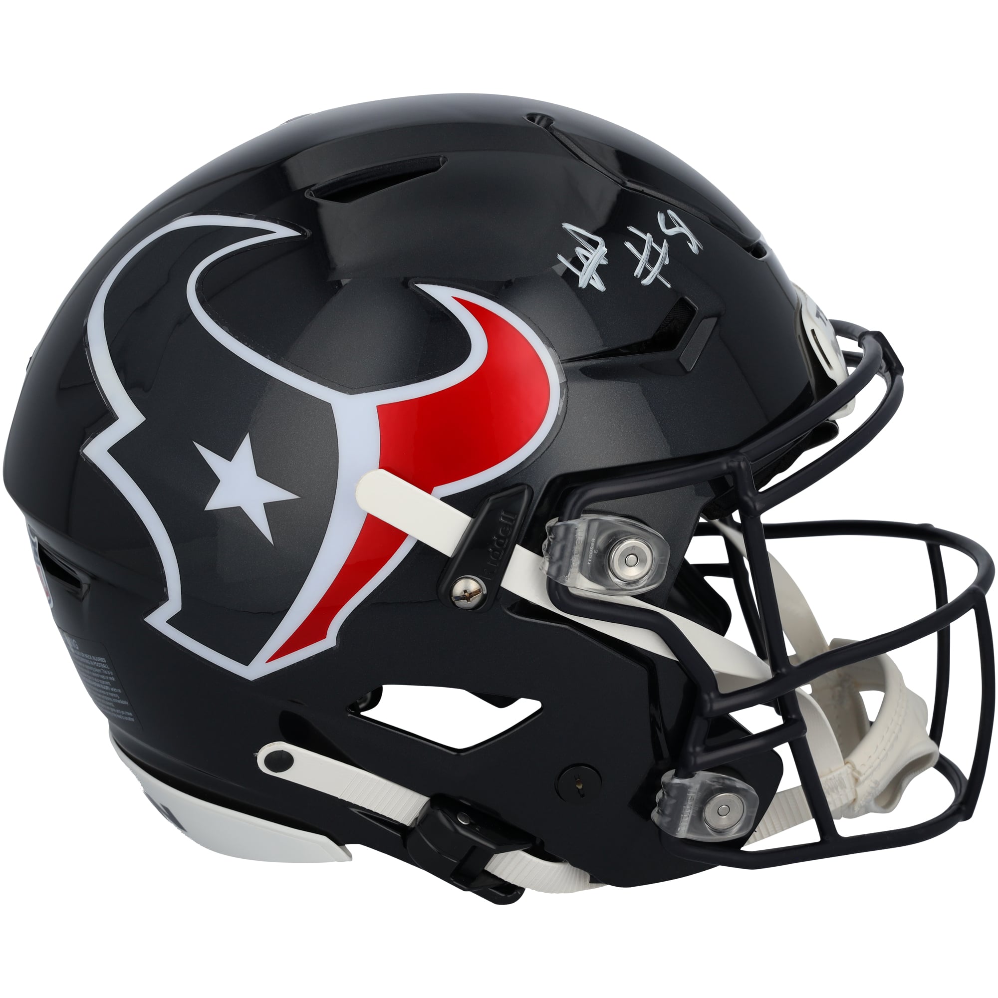 Casque Riddell Speed Flex 2024 authentique dédicacé par Will Anderson Jr. des Houston Texans