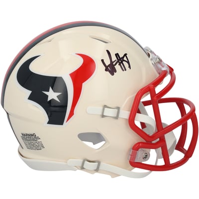 Will Anderson Jr. Houston Texans Autographed Fanatics Authentic Riddell Retro Speed Mini Helmet