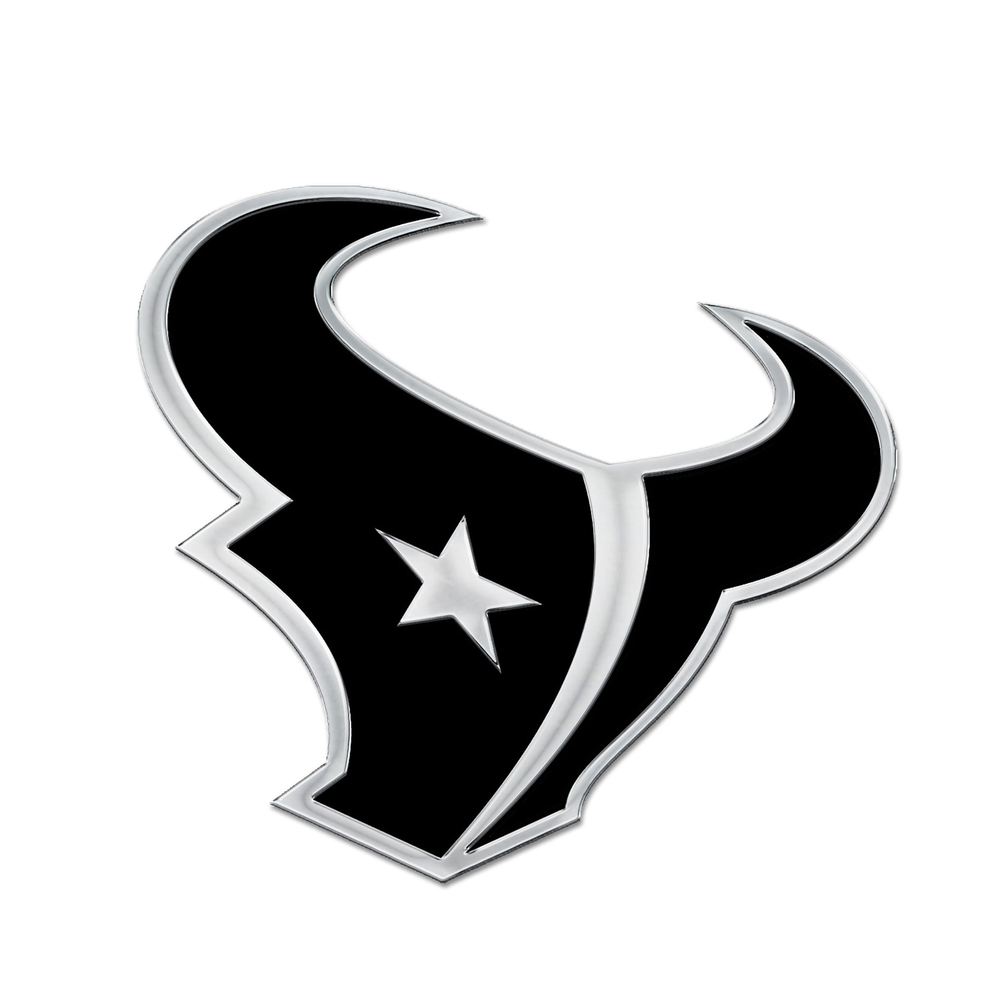 Emblème de voiture WinCraft Houston Texans Chrome MVP
