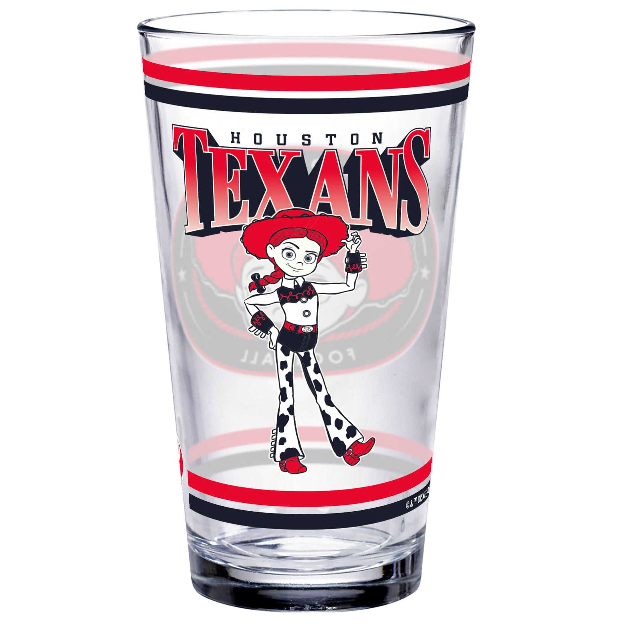 WinCraft Houston Texans Disney x NFL Jessie 16oz. Verre à pinte