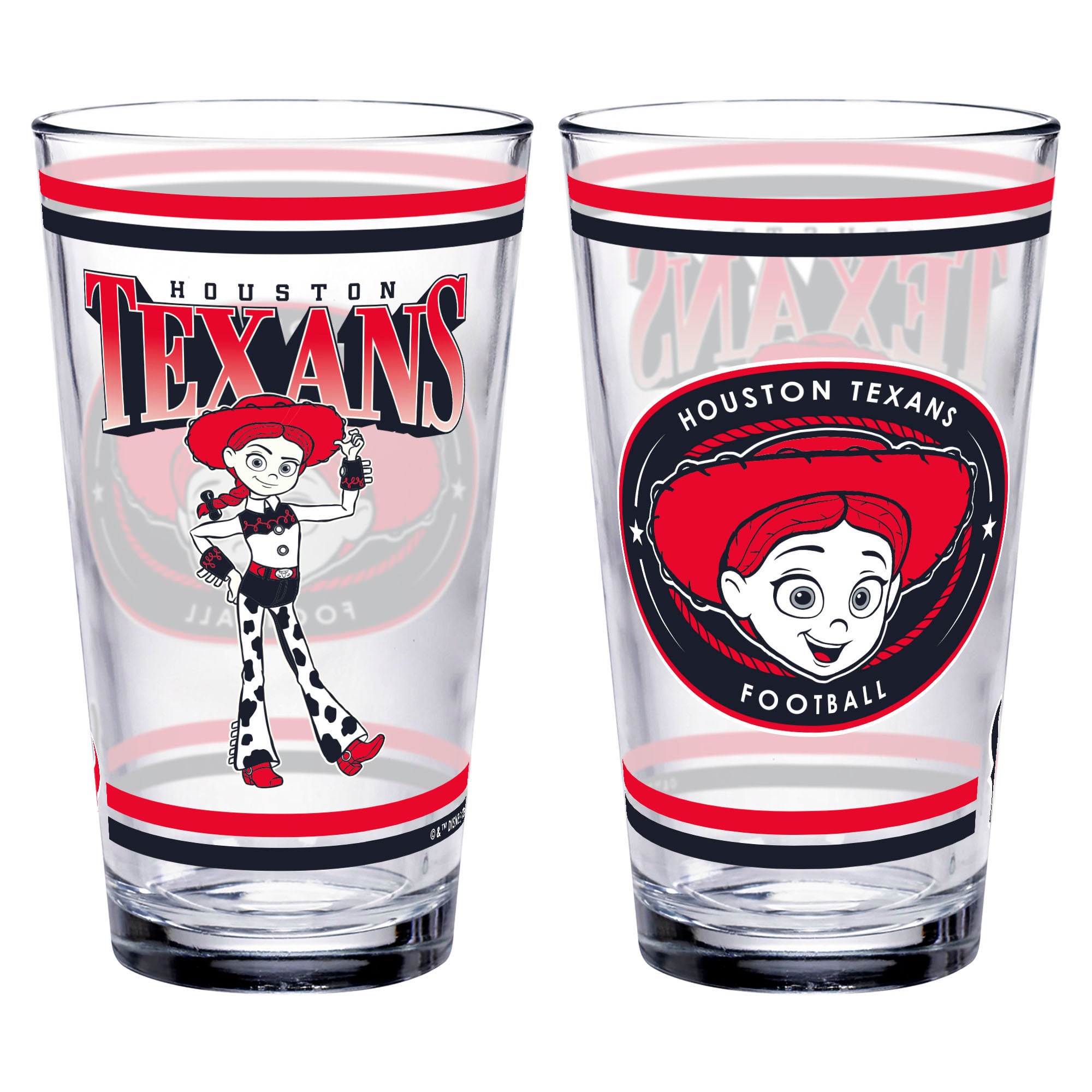WinCraft Houston Texans Disney x NFL Jessie 16oz. Verre à pinte