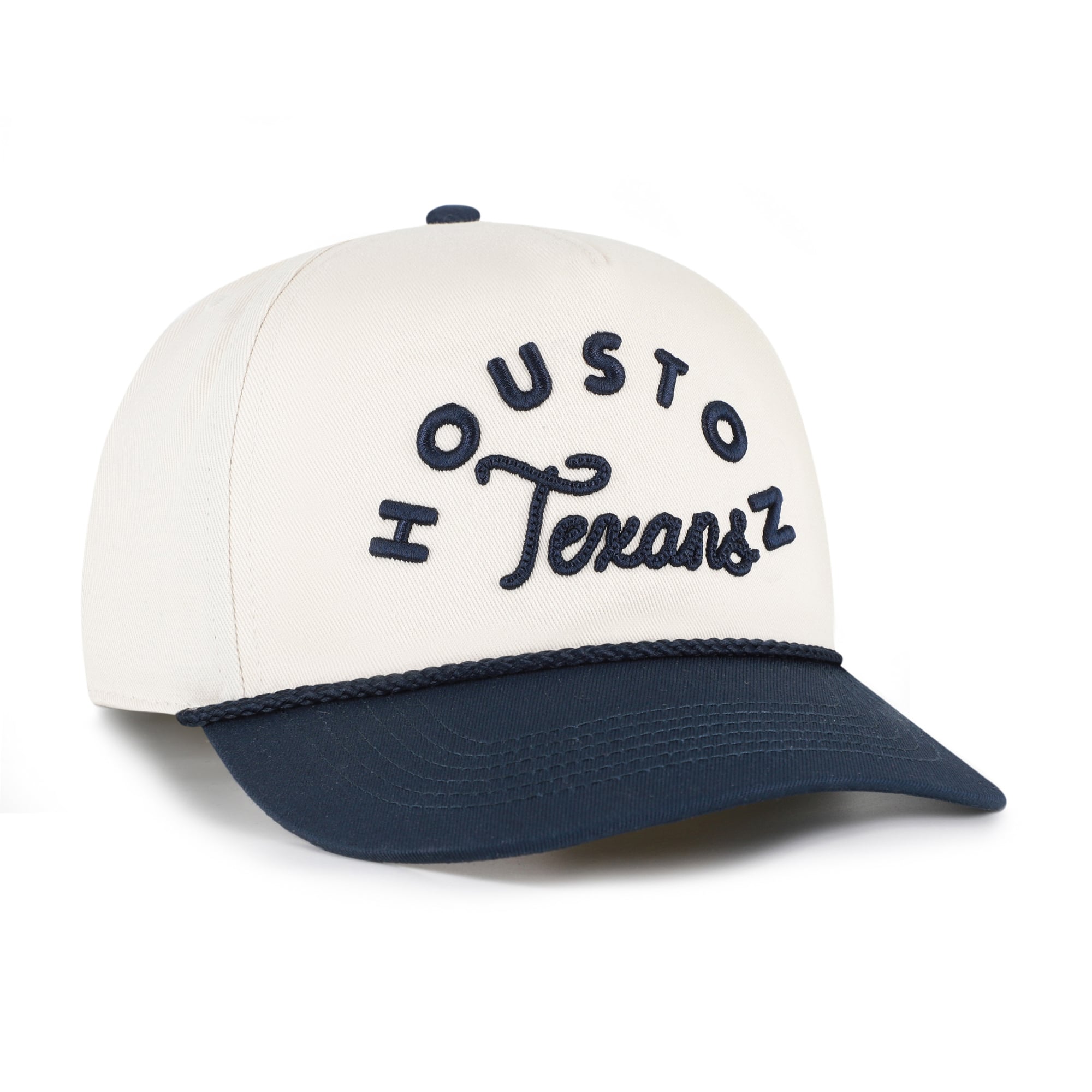 Women's '47 Natural Houston Texans Rope Script Hitch Adjustable Hat