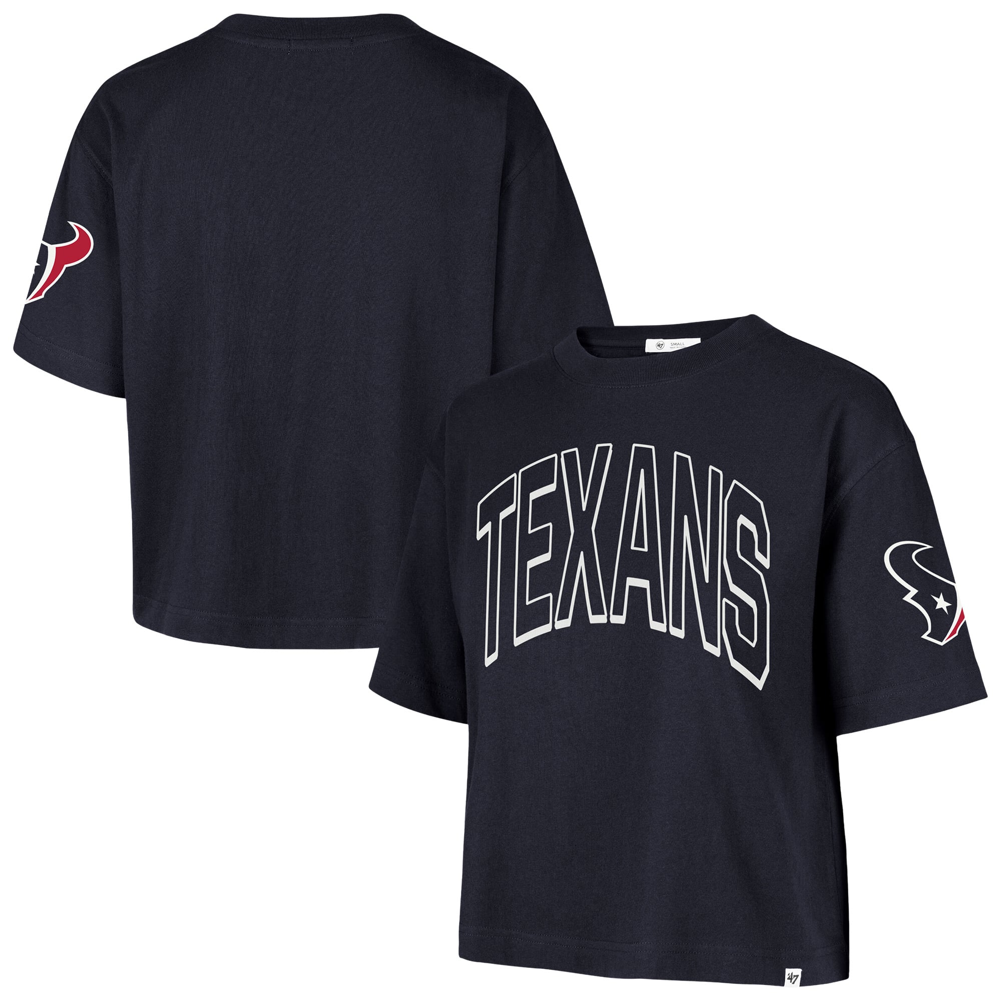 Women's '47 Navy Houston Texans Call Out Reed City T-Shirt