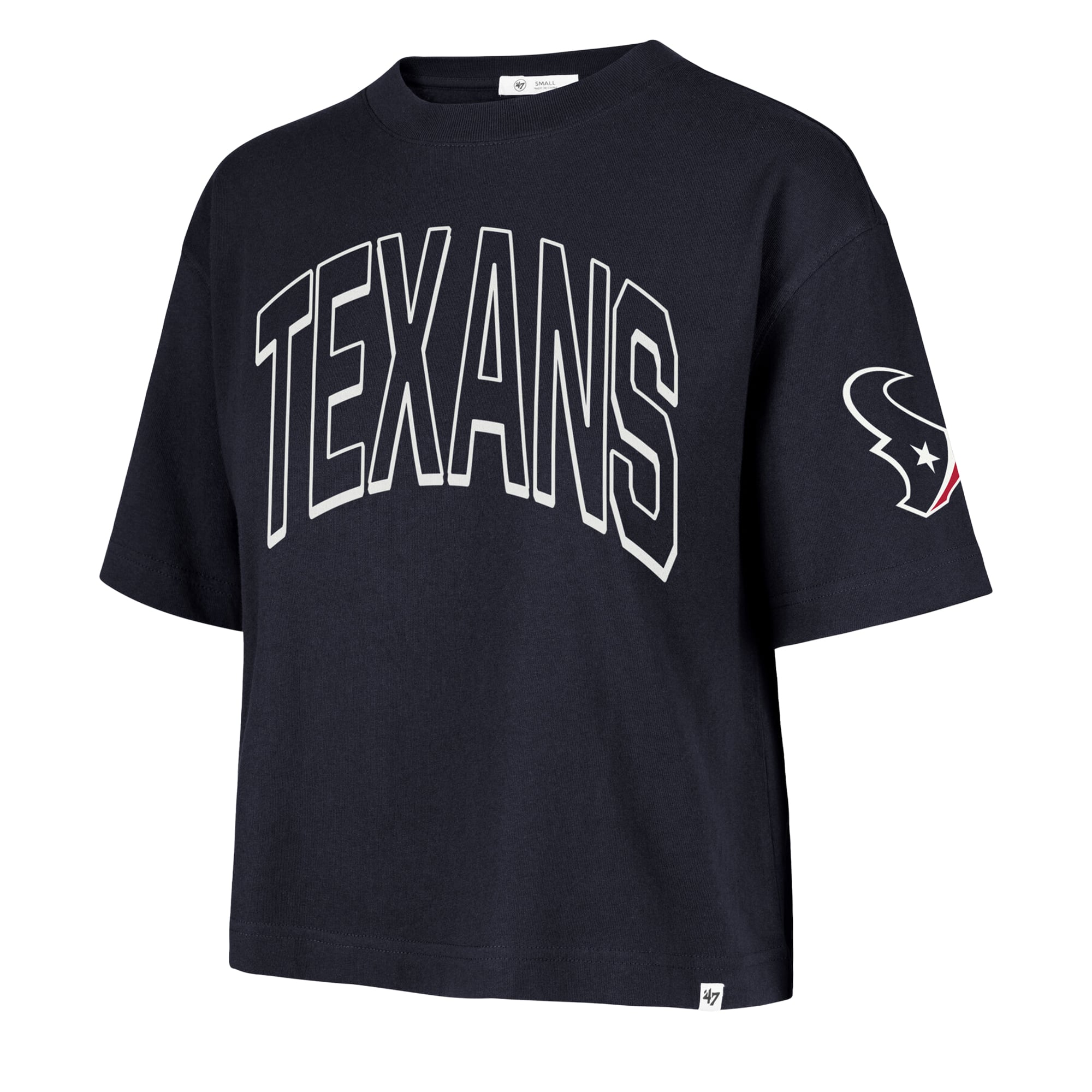 Women's '47 Navy Houston Texans Call Out Reed City T-Shirt