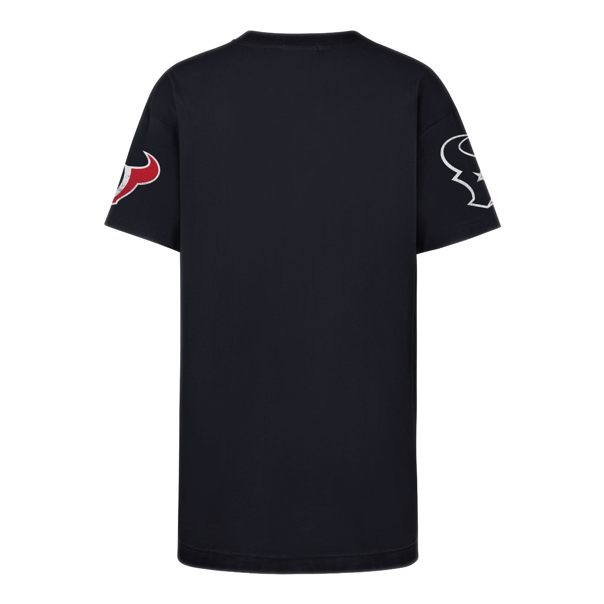 Women's '47  Navy Houston Texans Oversized Gemstone Swash T-Shirt Dress