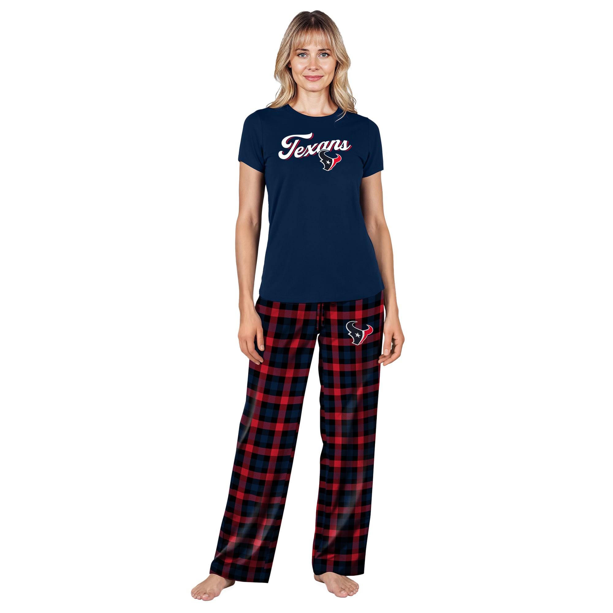 Ensemble de nuit Highland bleu marine Houston Texans Concepts Sport pour femmes