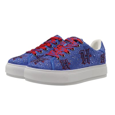 Houston Texans FABGATING by Cuce Women's Crystal Team Logo Sneakers - Blue