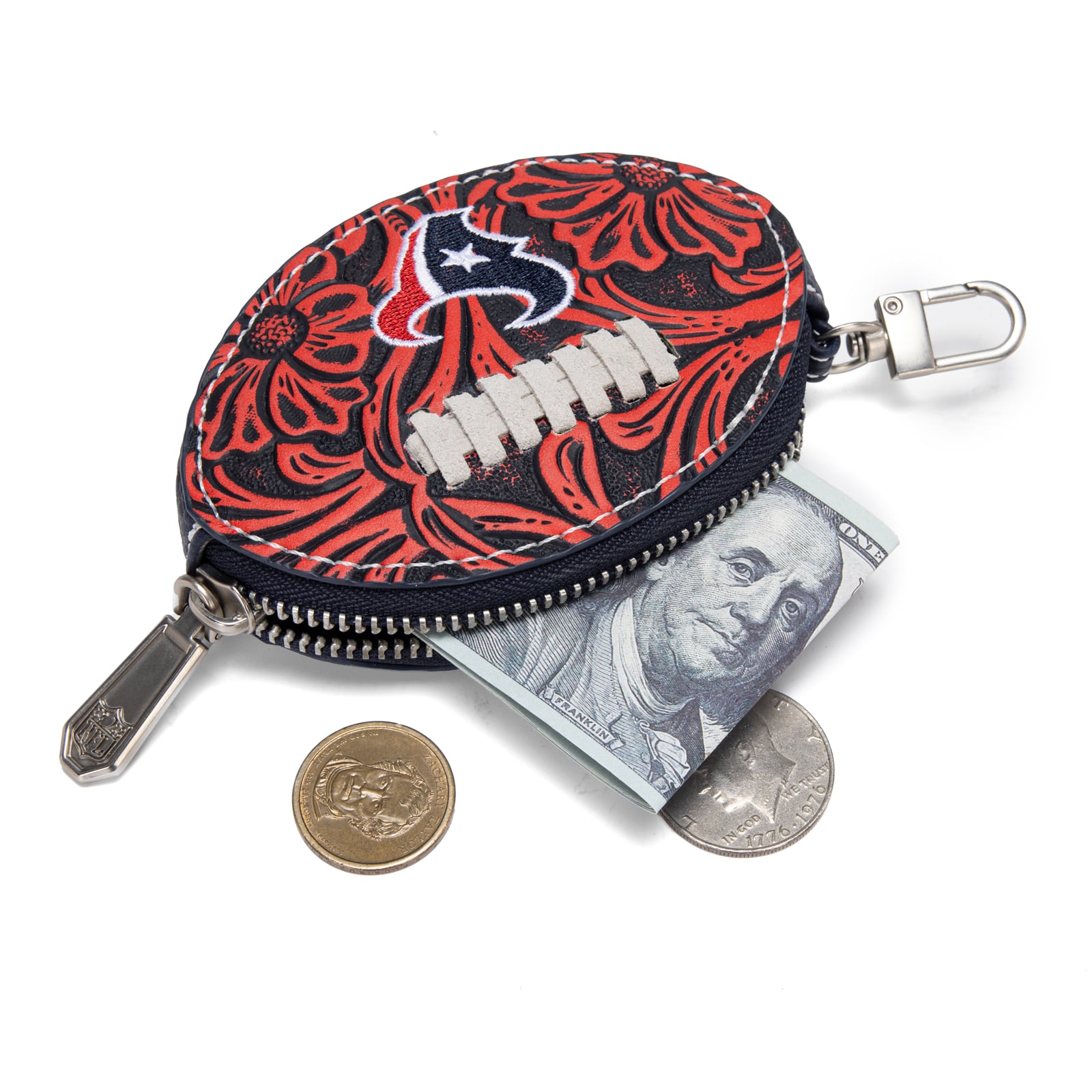 Porte-clés de sac pour femme Montana West Houston Texans Football