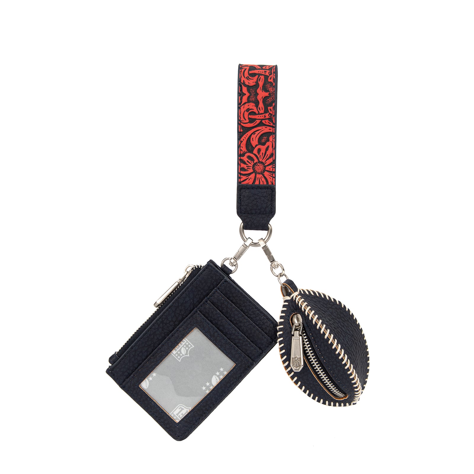 Portefeuille et bracelet porte-clés football Montana West Houston Texans pour femme